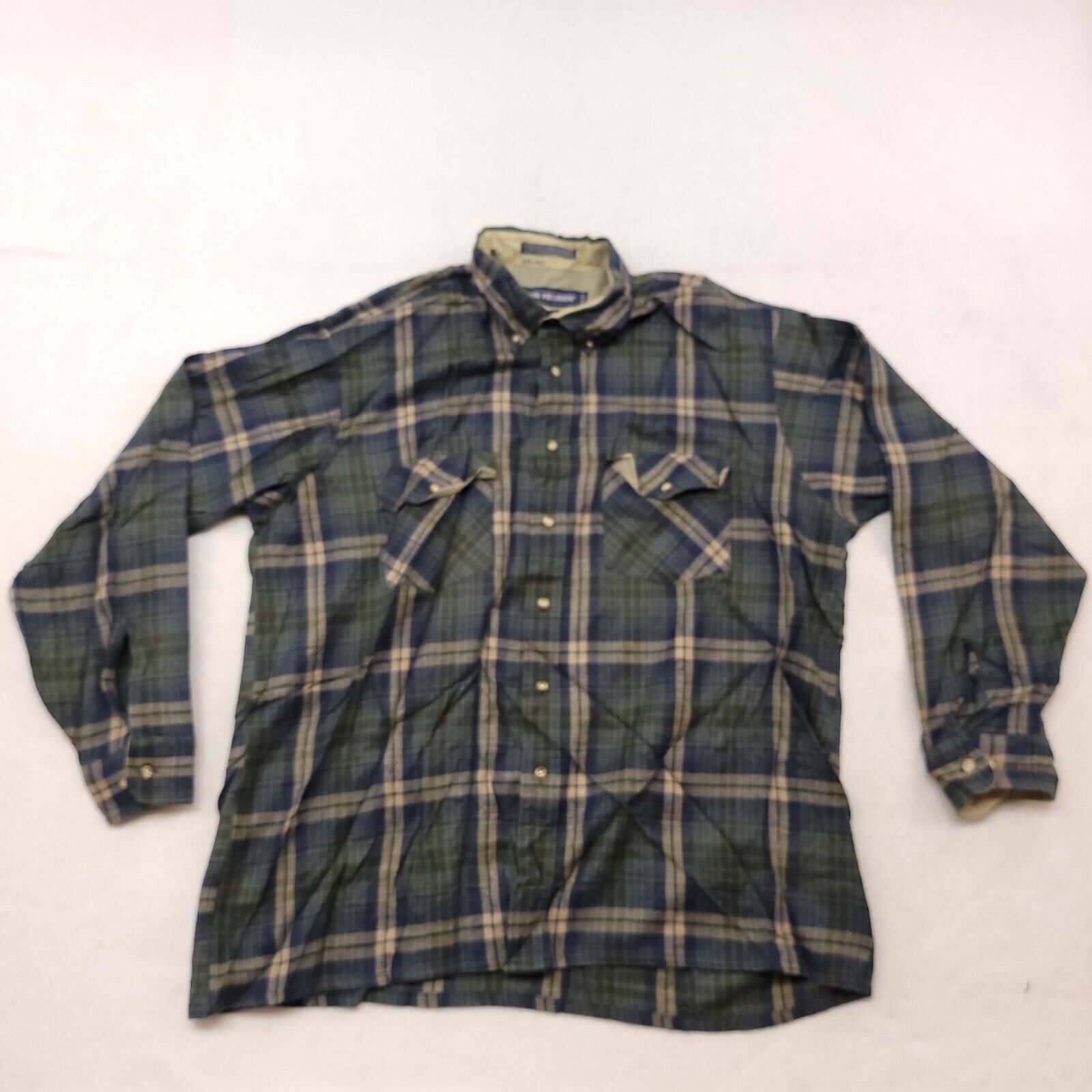 Van Heusen Van Heusen Classics Button Up Shirt Adult Mens Size XL Green Size US XL / EU 56 / 4 - 1 Thumbnail