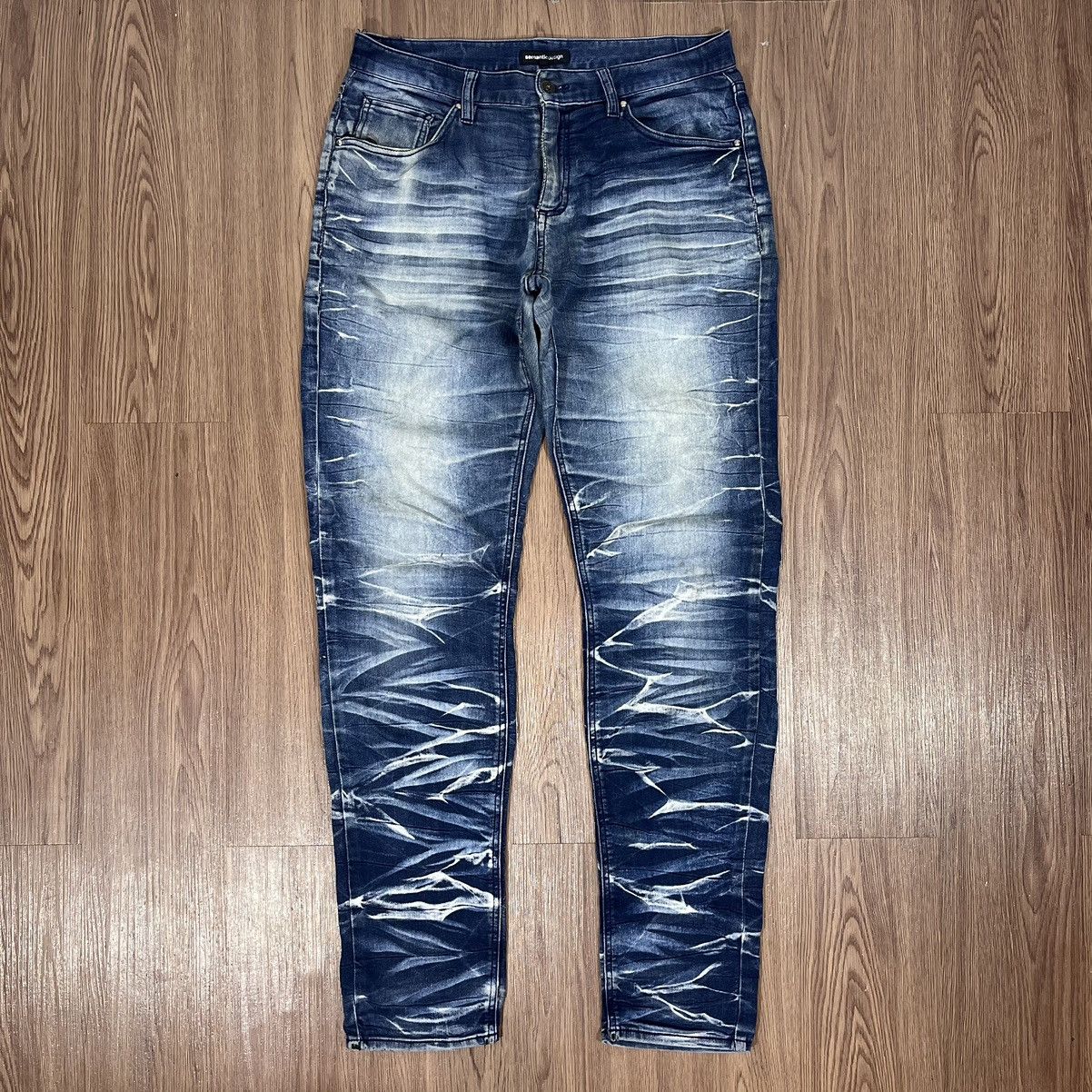 Japanese Brand × semanticdesign Semantic Design Clawmark Relaxed Jeans Size US 33 - 1 Thumbnail
