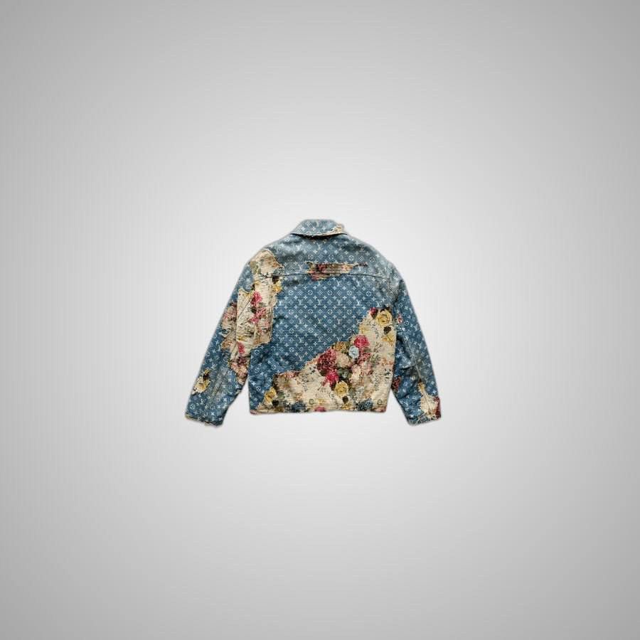 Louis Vuitton LOUIS VUITTON BLUE MONOGRAM DISTRESSED FLORAL WORKWEAR Size US XL / EU 56 / 4 - 2 Thumbnail