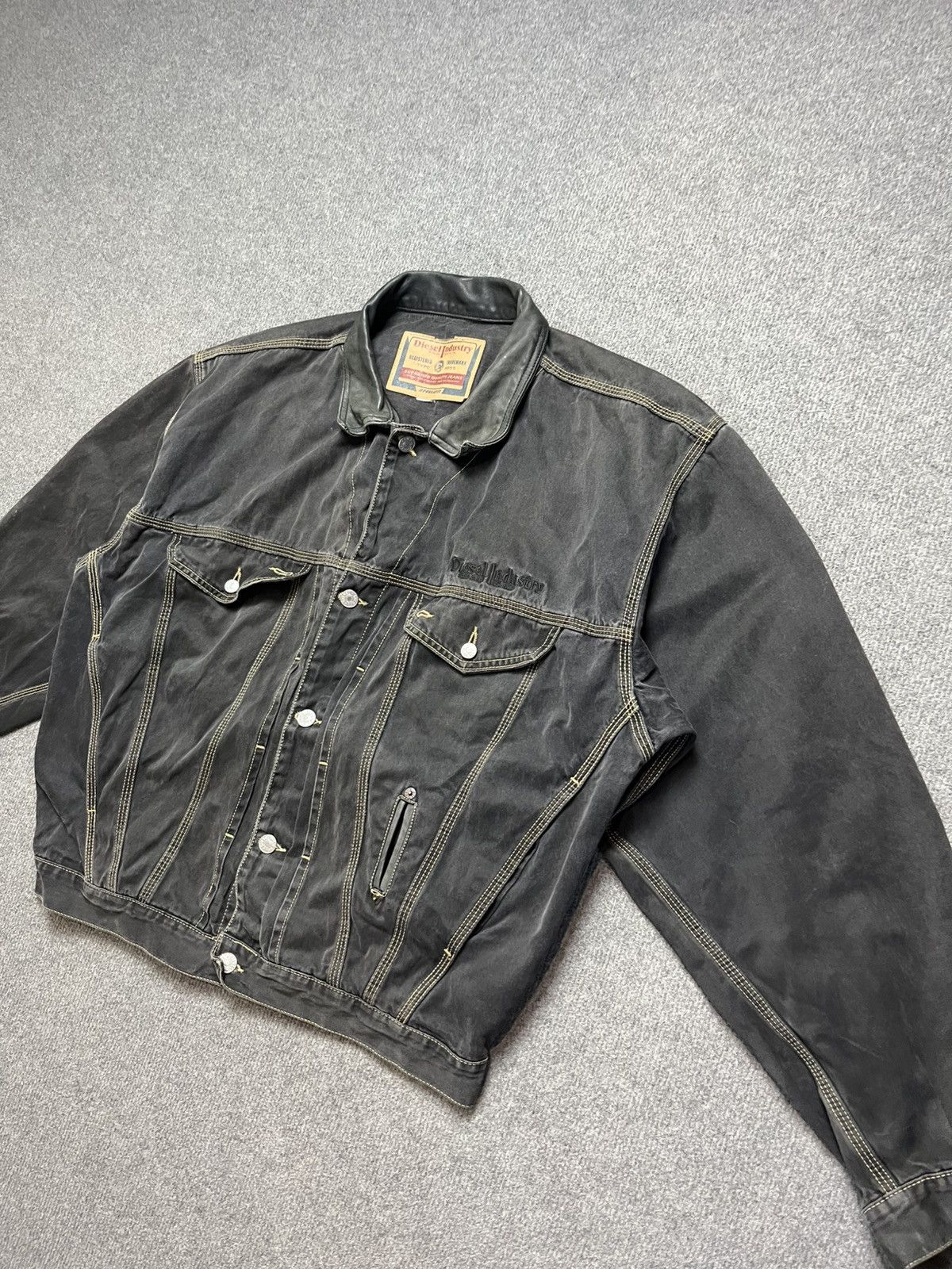 Diesel Vintage diesel denim bomber Size US L / EU 52-54 / 3 - 3 Thumbnail