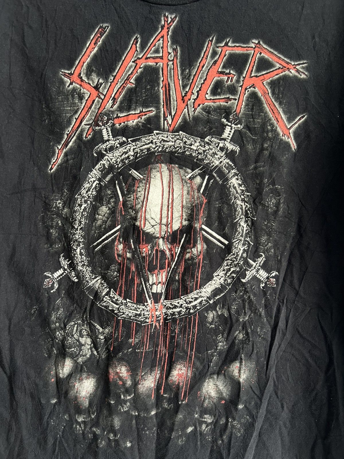 Slayer Vintage 2004 Slayer Thrash Metal California Skulls Shirt Size US M / EU 48-50 / 2 - 2 Thumbnail