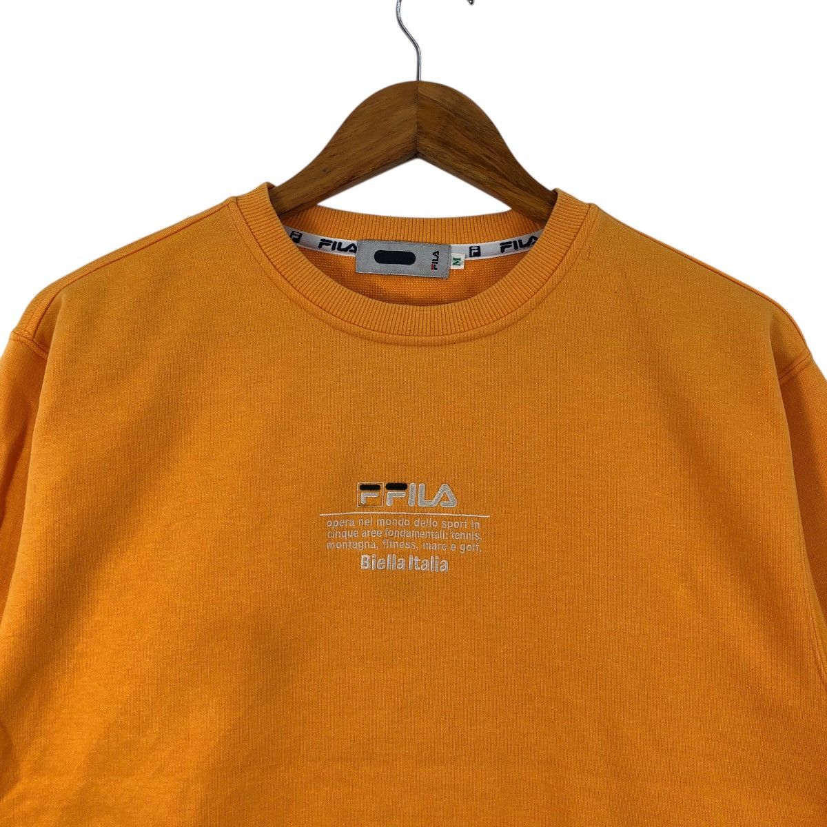Fila × Vintage Vintage 90s FILA Sweatshirt Big Logo embroidered Crewneck Size US M / EU 48-50 / 2 - 2 Thumbnail