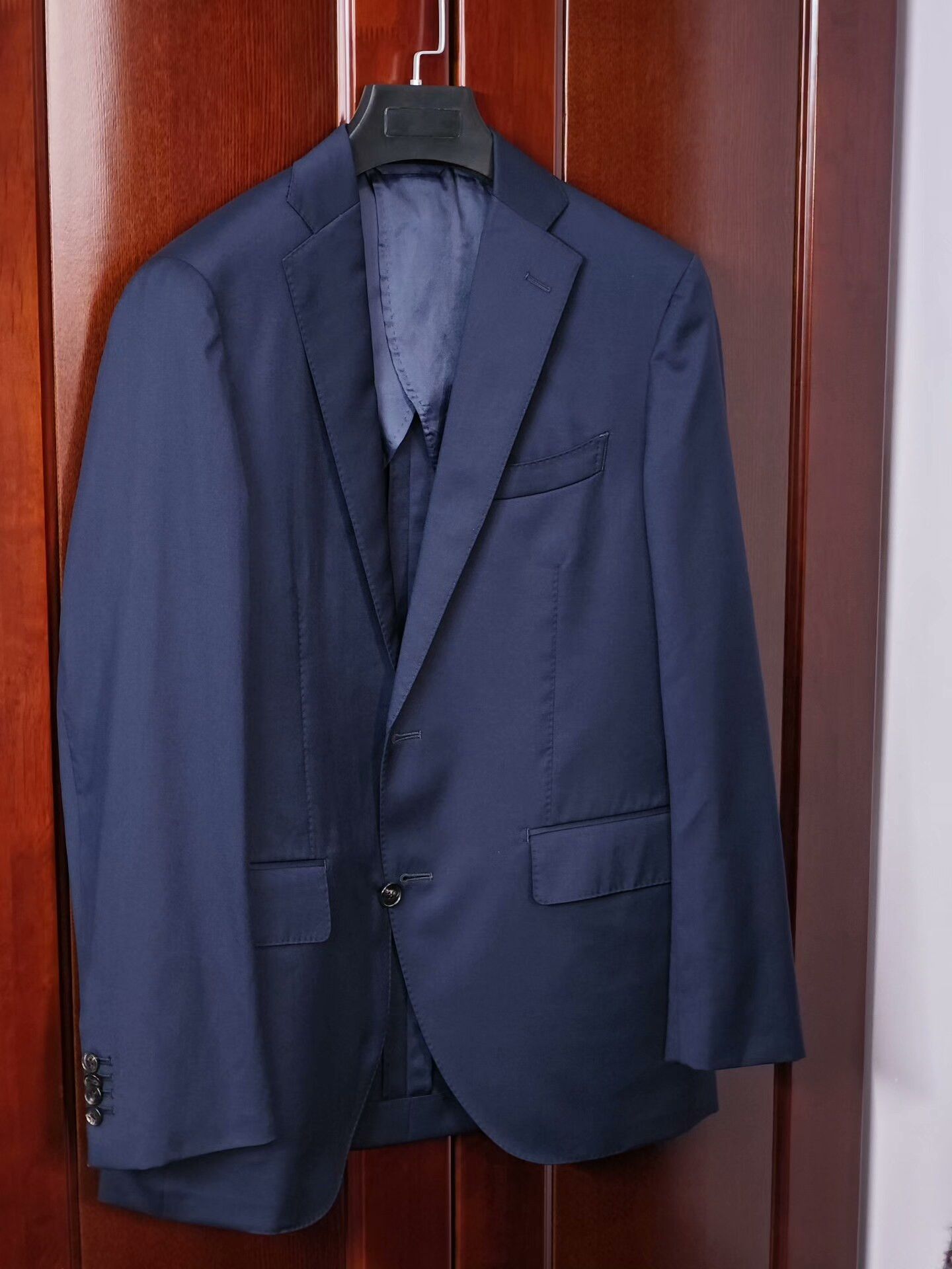 Japanese Brand Custom Italian Wool Blend Suit Jacket Size US S / EU 44-46 / 1 - 1 Thumbnail