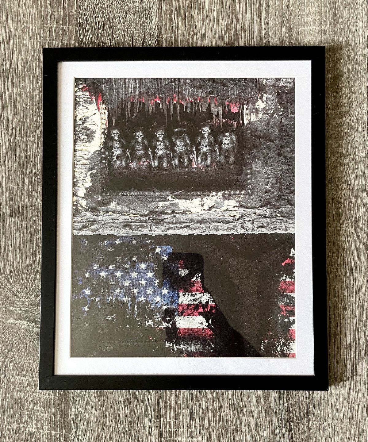 Chrome Hearts × Vintage Chrome Hearts America flag 9x11 poster framed Size ONE SIZE - 1 Thumbnail