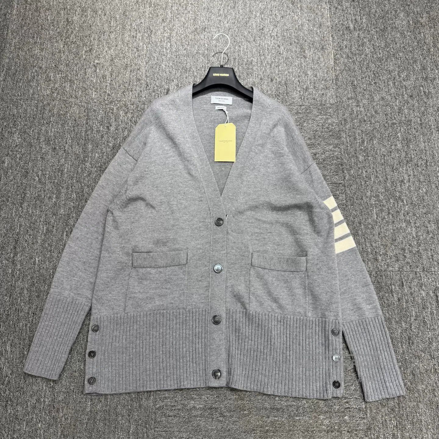 Thom Browne Thom Browne Four Bar Wool Cardigan. Size US XS / EU 42 / 0 - 1 Thumbnail