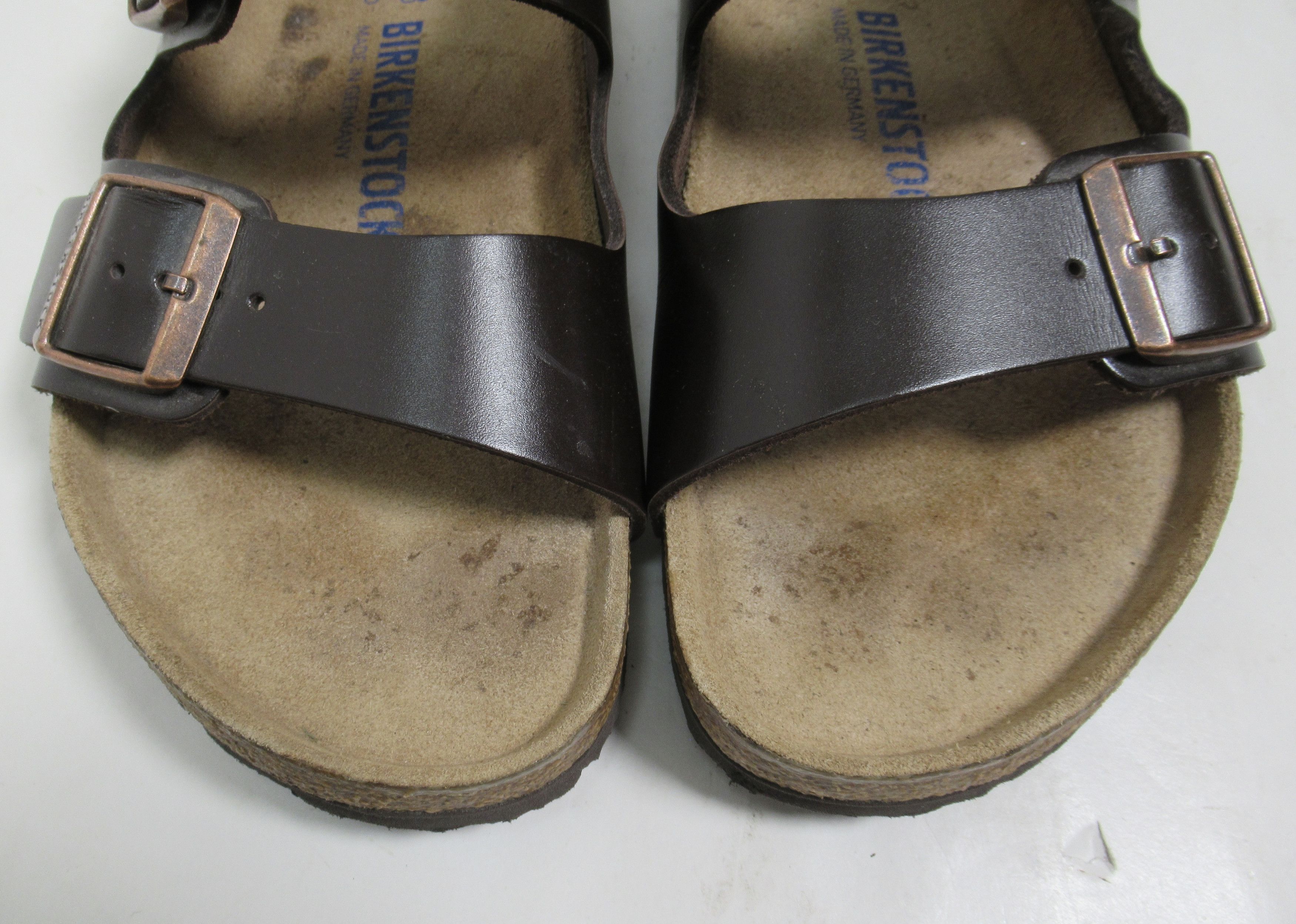 Birkenstock Birkenstock Milano Buckle Leather Sandals Brown 9 US M Size US 9 / EU 42 - 5 Thumbnail