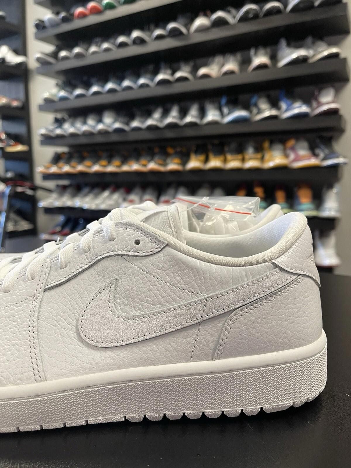 Jordan Brand Size 12 - Nike Air Jordan 1 Low Golf Triple White 2022 Men Size US 12 / EU 45 - 5 Thumbnail