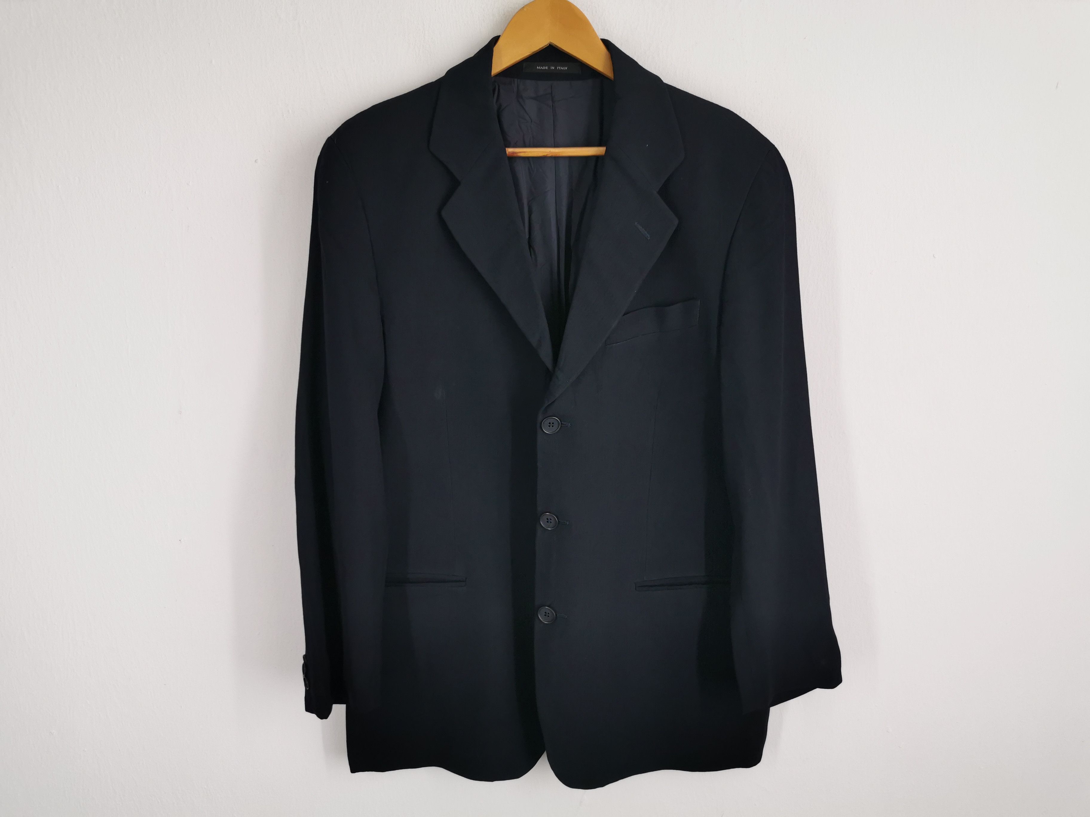 Emporio Armani Vintage Emporio Armani Wool Blazer Coat Made In Italy Size 42S - 2 Thumbnail