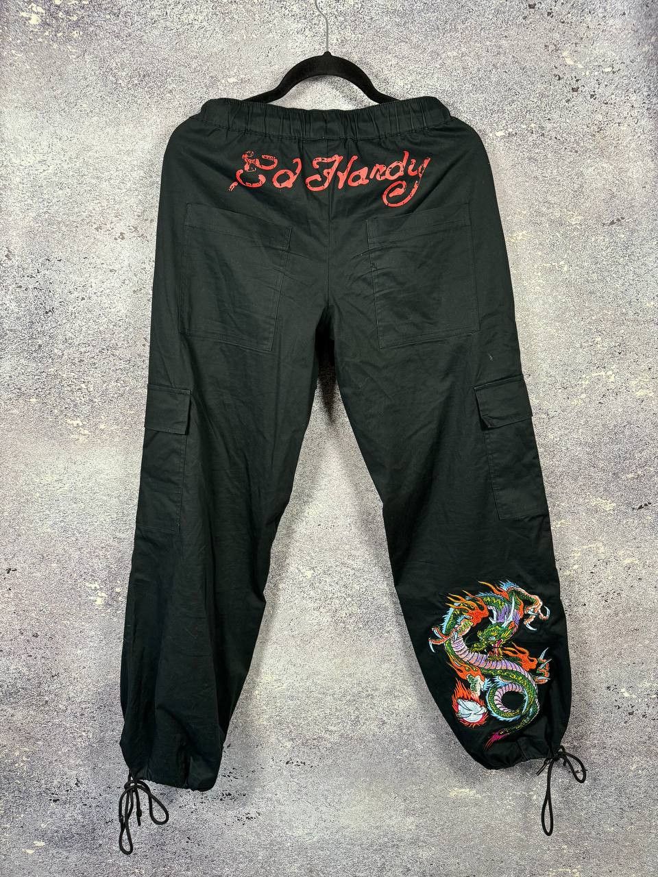 Ed Hardy × Urban Outfitters Ed Hardy x Urban Outfitters Cargo Pants Cotton Men XS Black Size US 30 / EU 46 - 1 Thumbnail