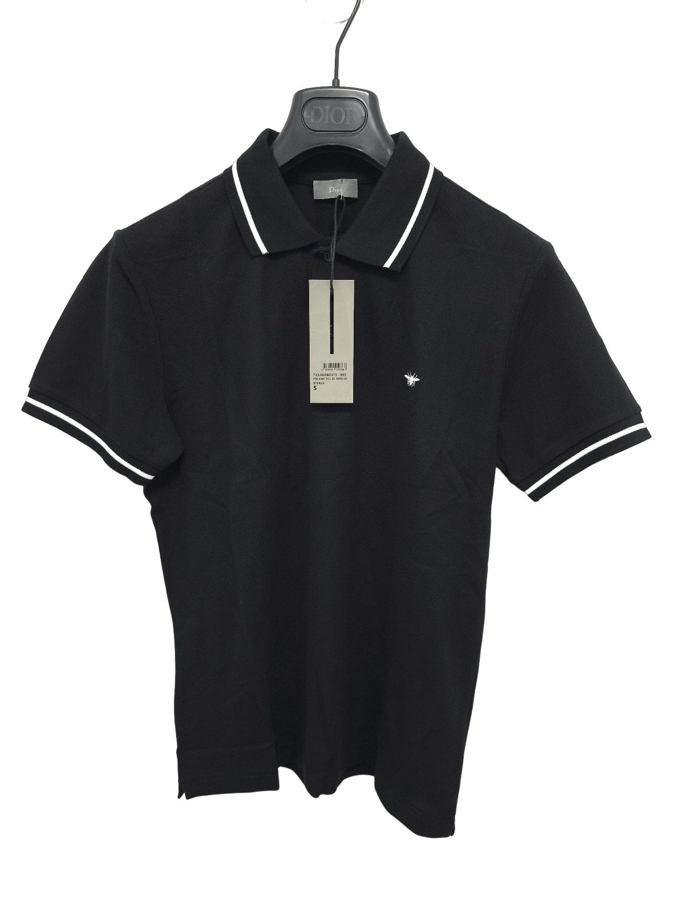 Dior Dior Homme SS06 Black Polo Shirt Rhinestones in size S | Grailed