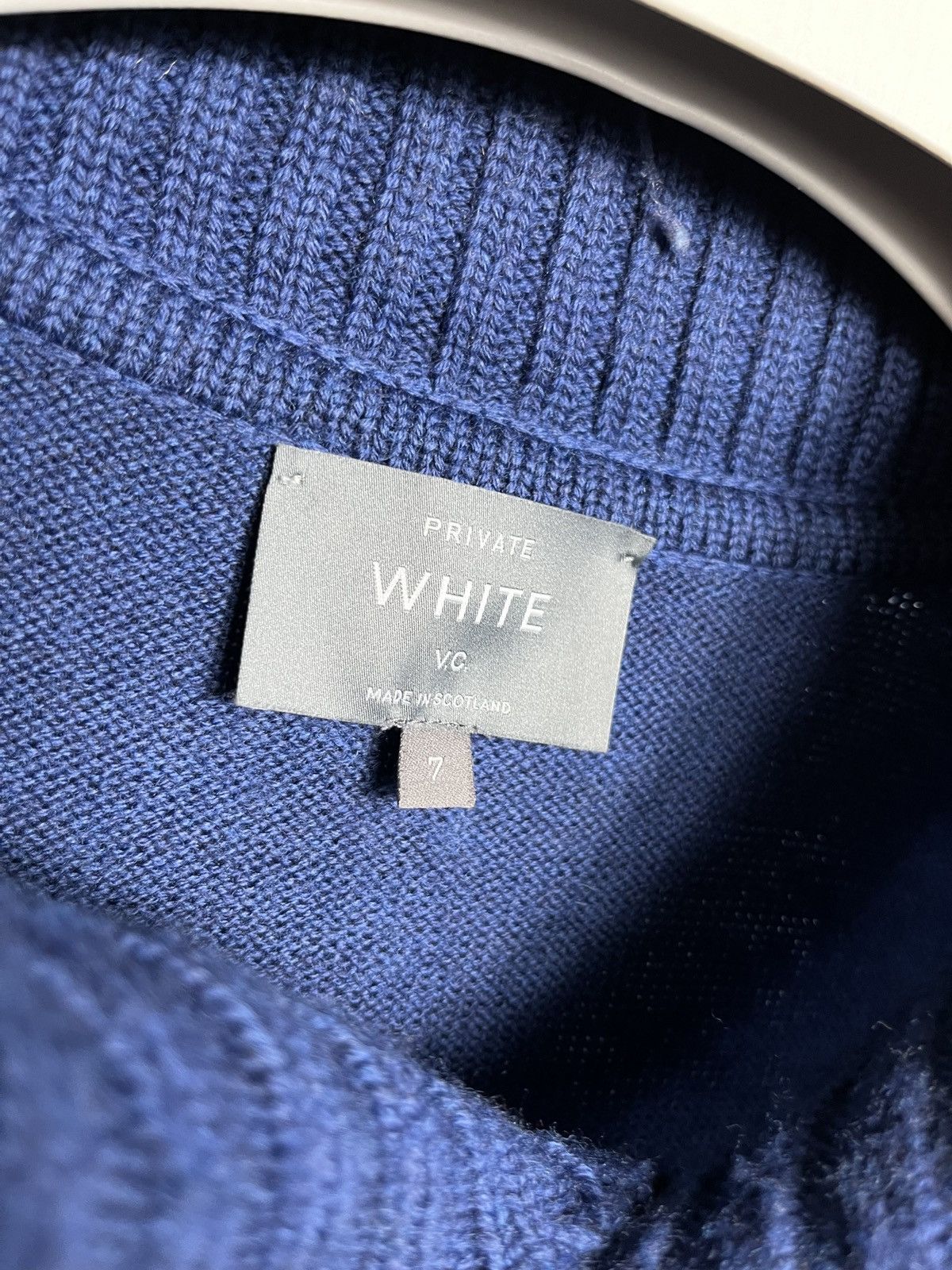 Private White V.C. private white vc sweater mens wool knit blue long sleeve Size US XL / EU 56 / 4 - 5 Thumbnail