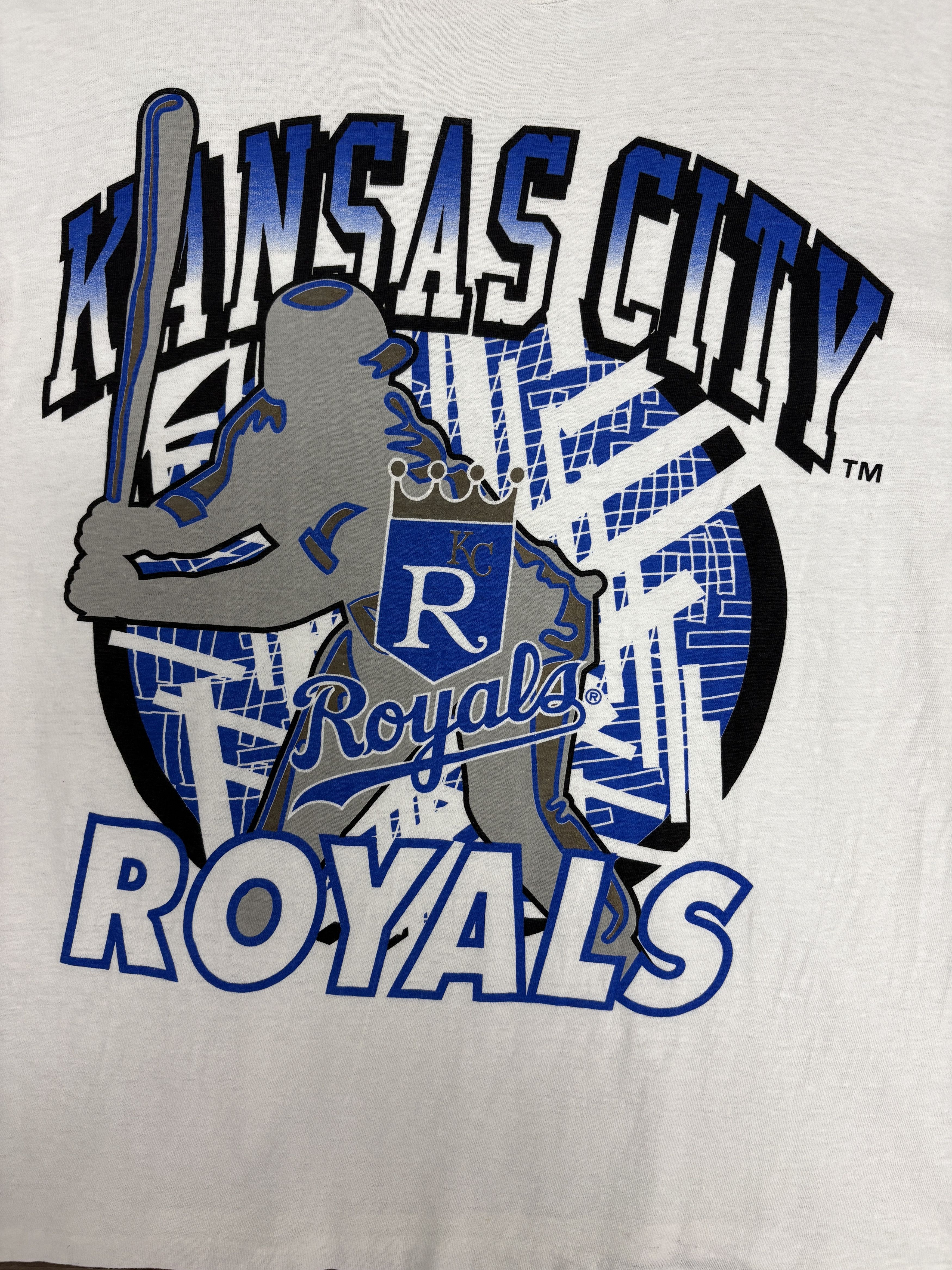 Vintage Kansas City Royals Vintage White T-Shirt Tee Size US XL / EU 56 / 4 - 2 Thumbnail