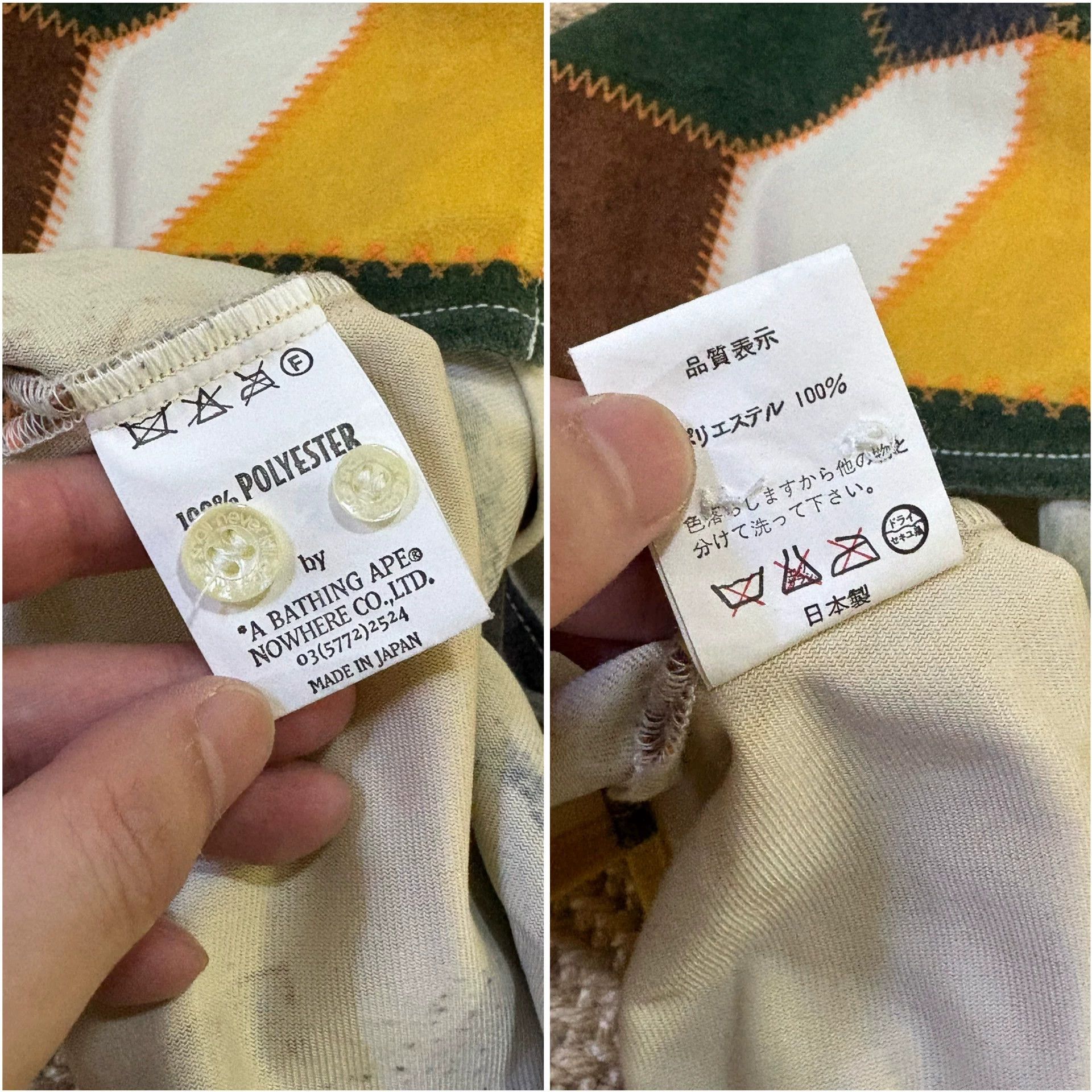 Bape BAPE Early Thick Color Block Long Sleeve M Shirt Size US M / EU 48-50 / 2 - 9 Thumbnail
