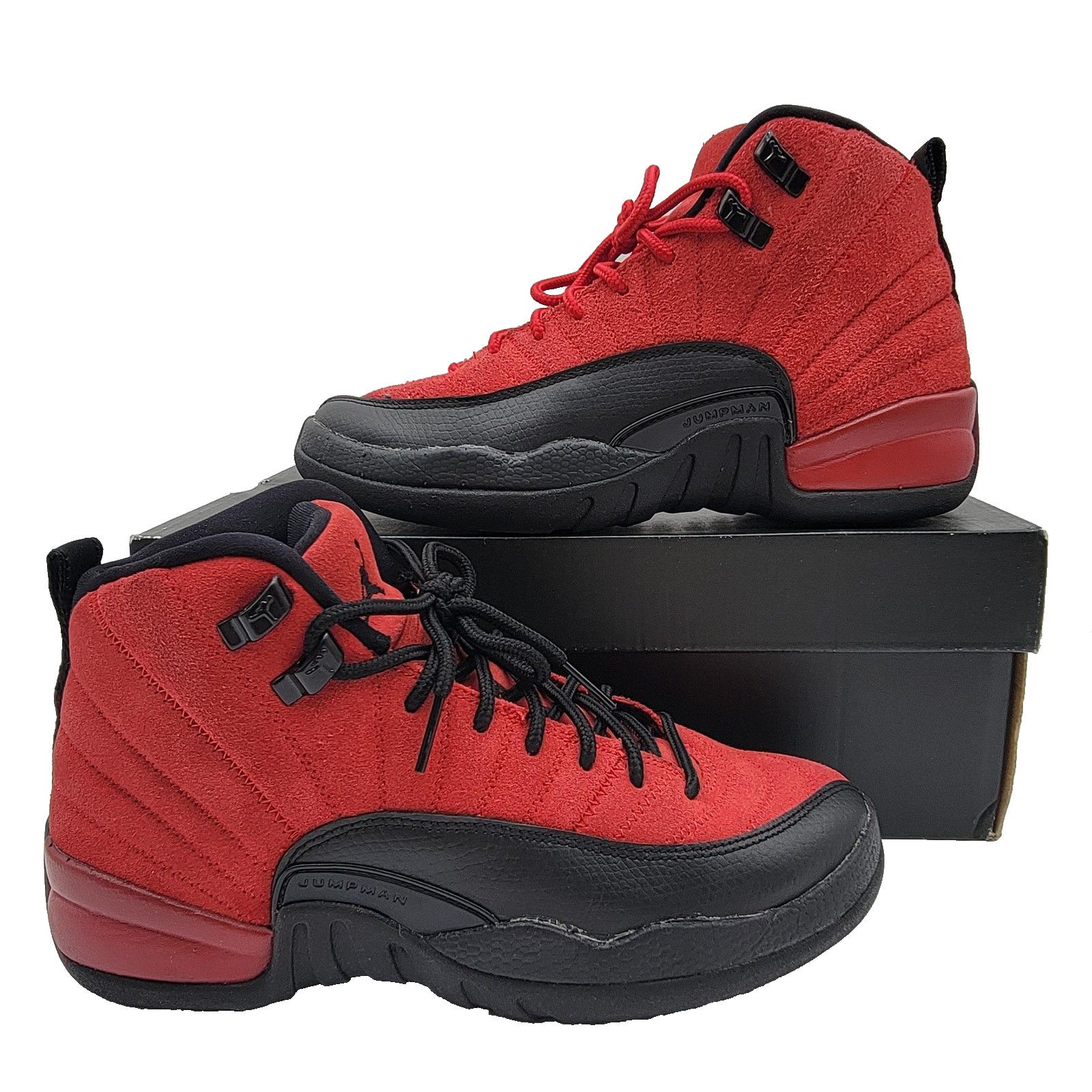 Jordan Brand Air Jordan 12 Retro Shoes GS Sz5Y Red Black Varsity Flu Game Size US 6.5 / IT 36.5 - 1 Thumbnail