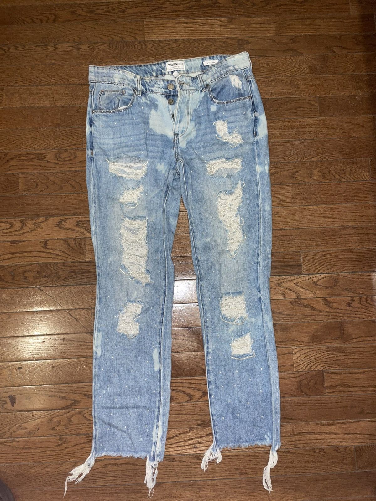 William Rast Distressed denim & pearl jeans Size 27" / US 4 / IT 40 - 1 Thumbnail