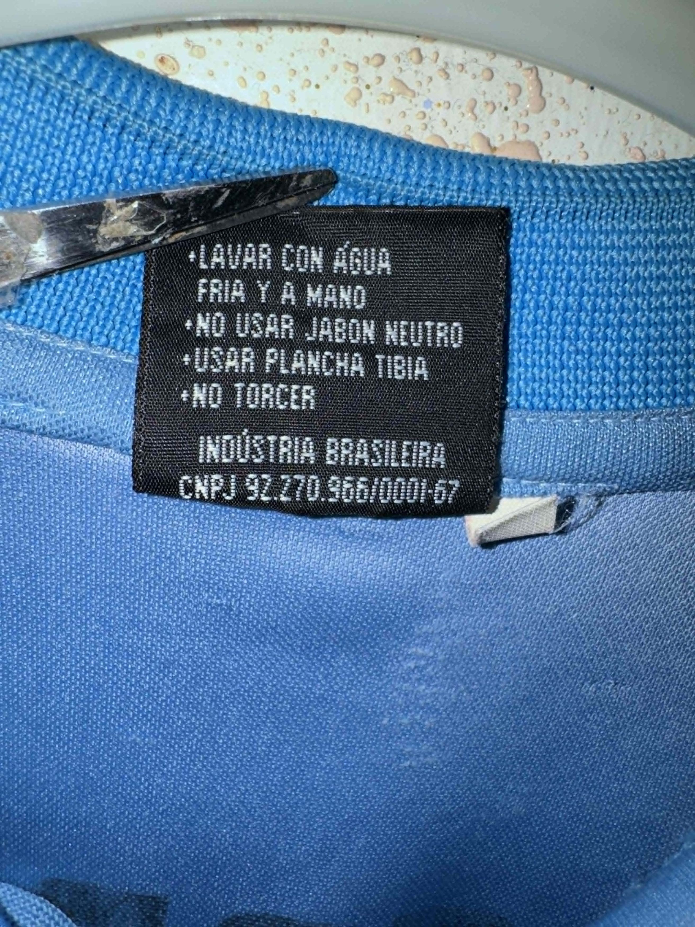 Vintage Uruguay 2002/03 Player Issue Shirt - William Ferreira #9 u20 Size US L / EU 52-54 / 3 - 7 Thumbnail