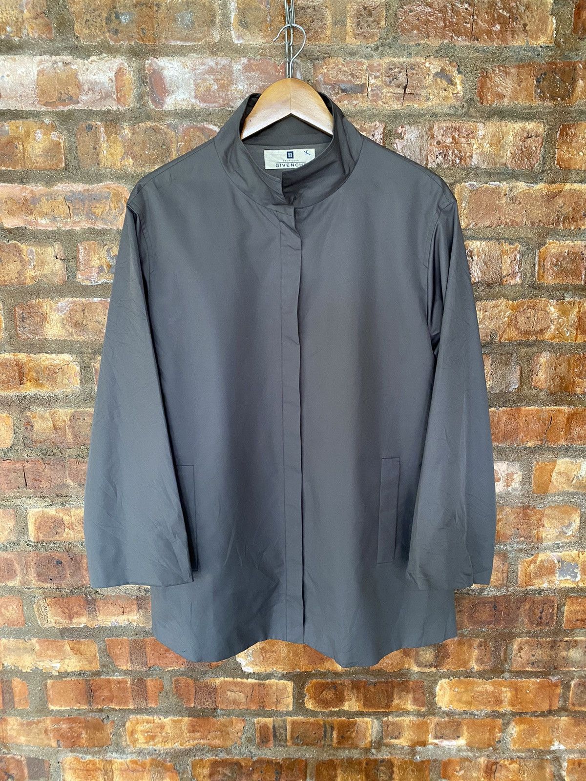 Givenchy × Vintage 90s Givenchy Olive zipper parka Light Jacket Size US M / EU 48-50 / 2 - 2 Thumbnail