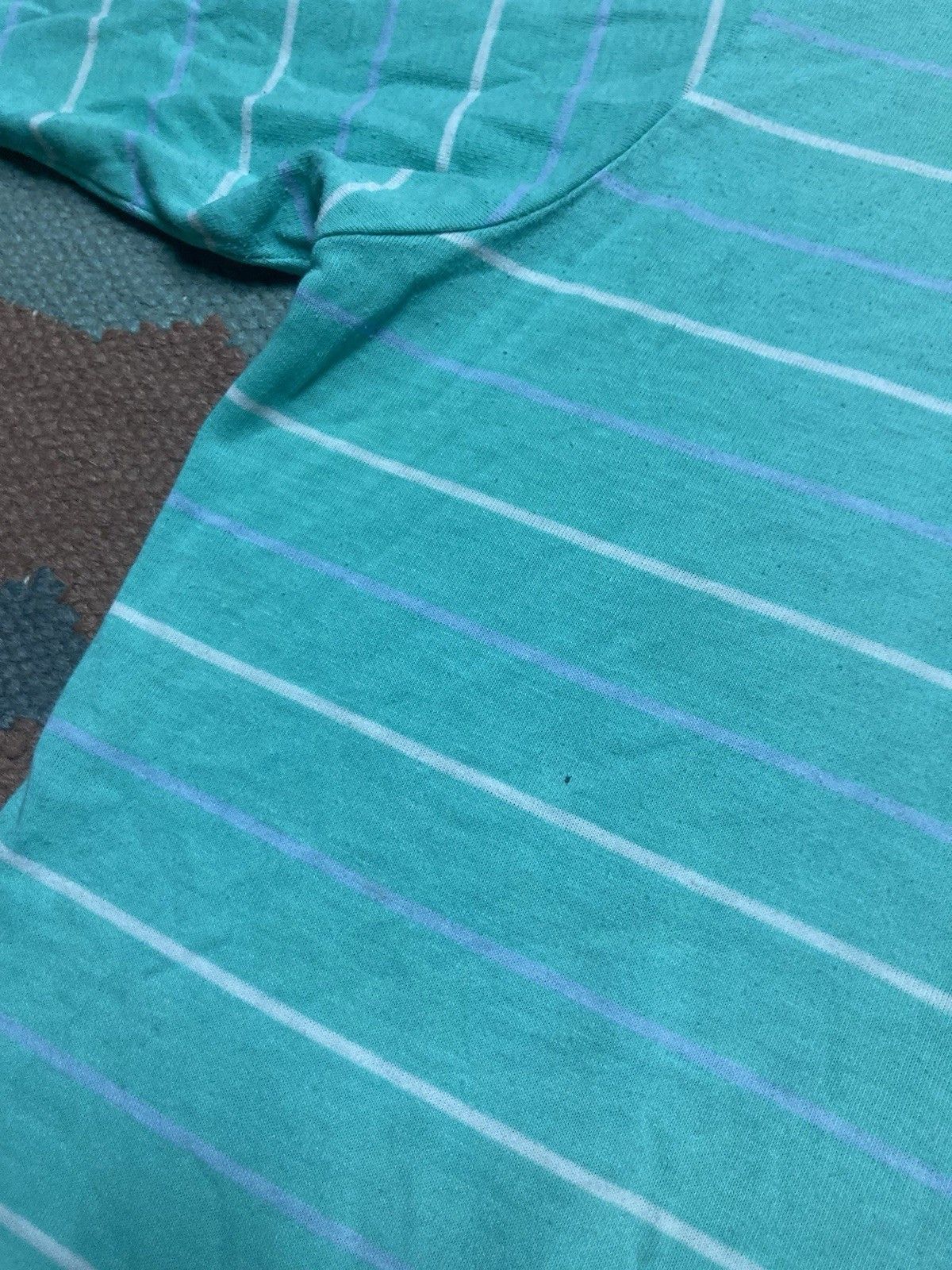 Vintage Vintage 80s polo shirt striped soft golf stain adult medium Size US M / EU 48-50 / 2 - 2 Thumbnail