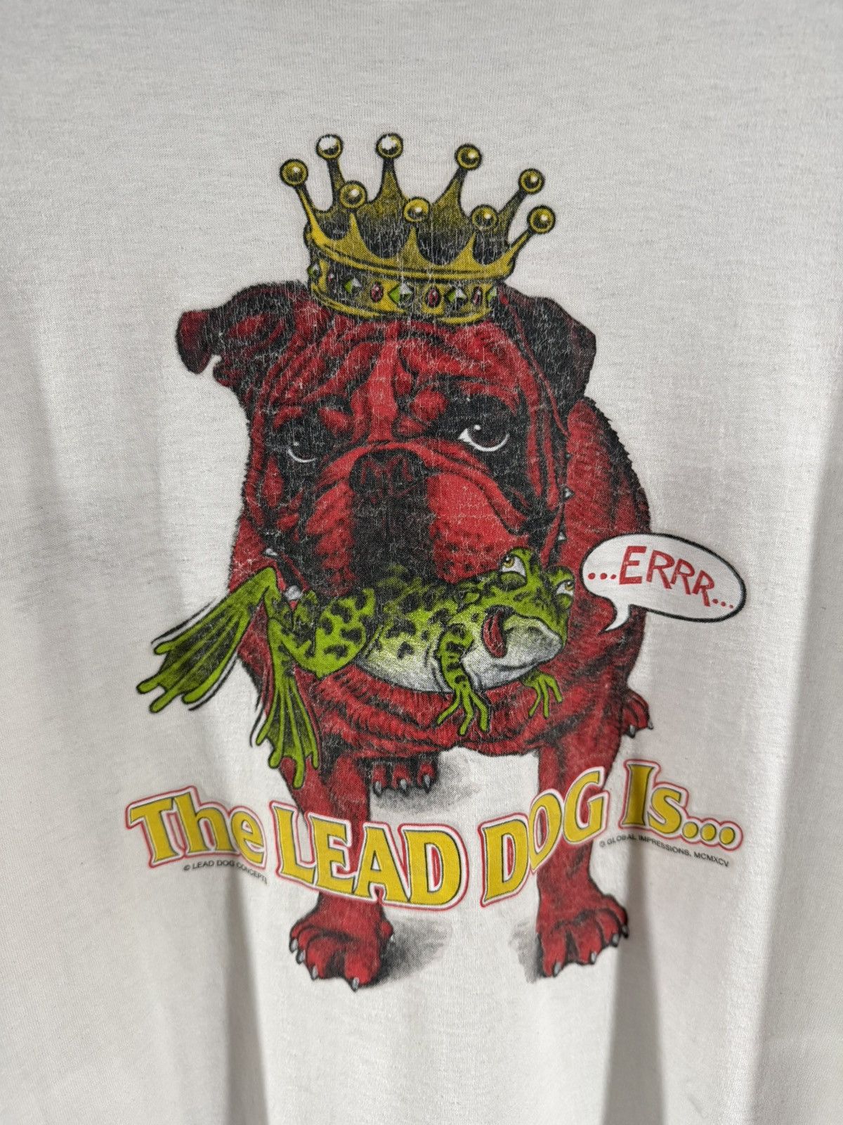 Vintage 1990s Vintage Single Stitch Grunge Bulldog Graphic Tee XL Size US XL / EU 56 / 4 - 2 Thumbnail