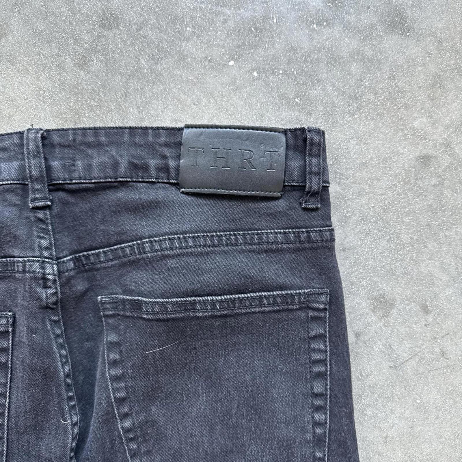 Other THRT Distressed Denim Screen Printed Graphics Skinny Jeans Size US 34 / EU 50 - 4 Thumbnail
