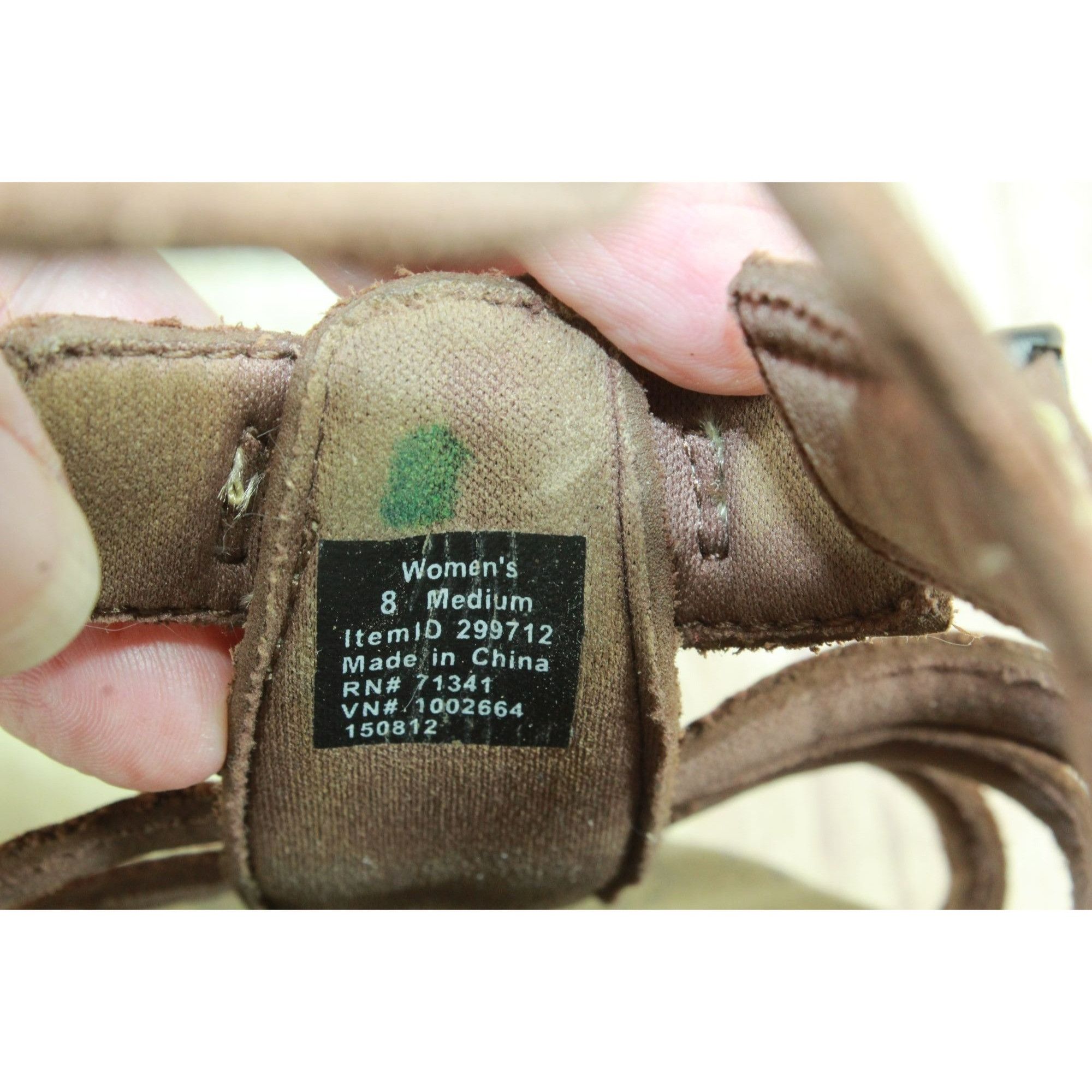 L.L. Bean × Leather LL Bean Leather Slingback Strappy Buckle Casual Sandals Size US 8 / IT 38 - 8 Thumbnail