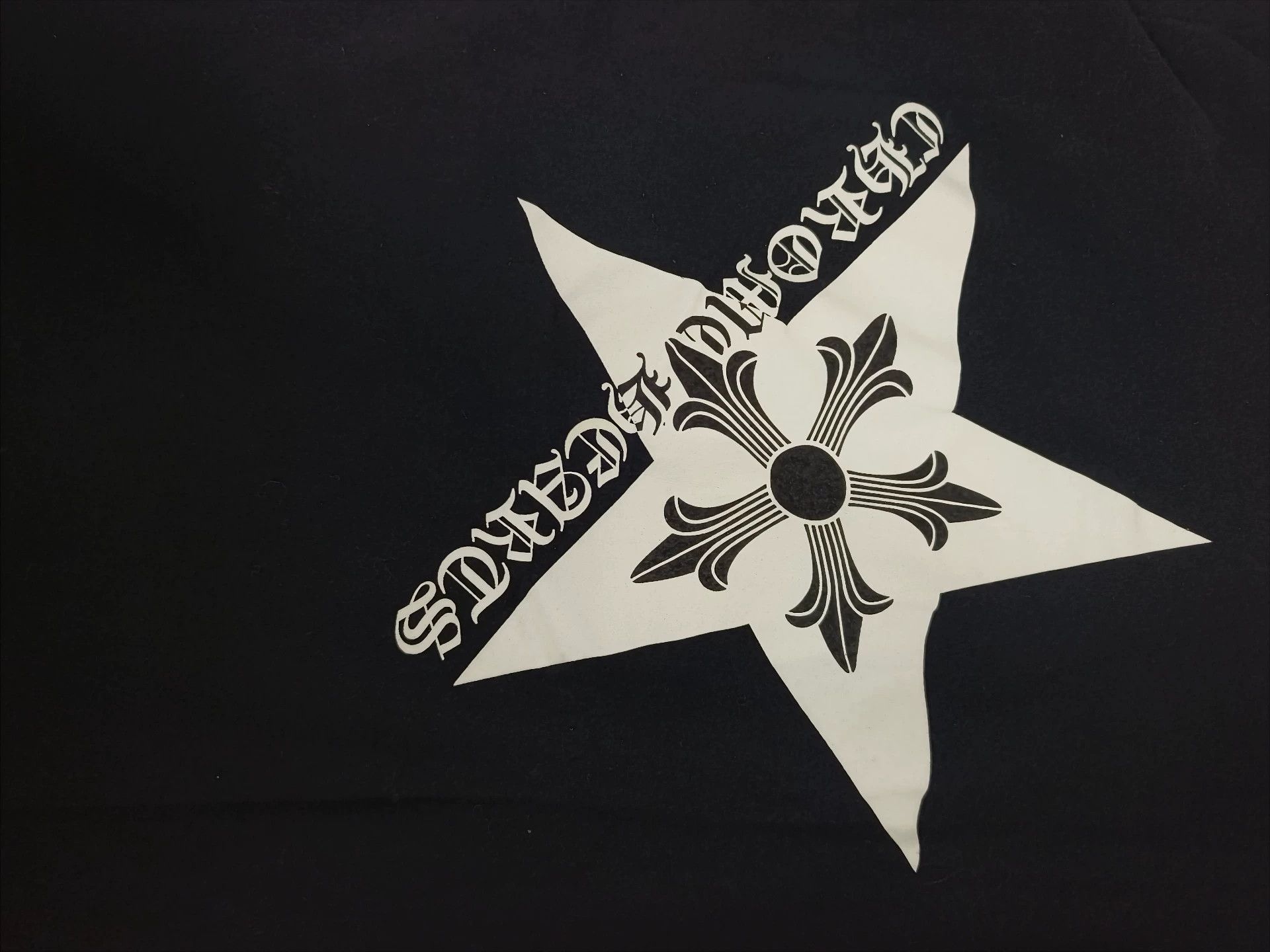 Chrome Hearts black long sleeve shirt with star design Size US M / EU 48-50 / 2 - 5 Thumbnail