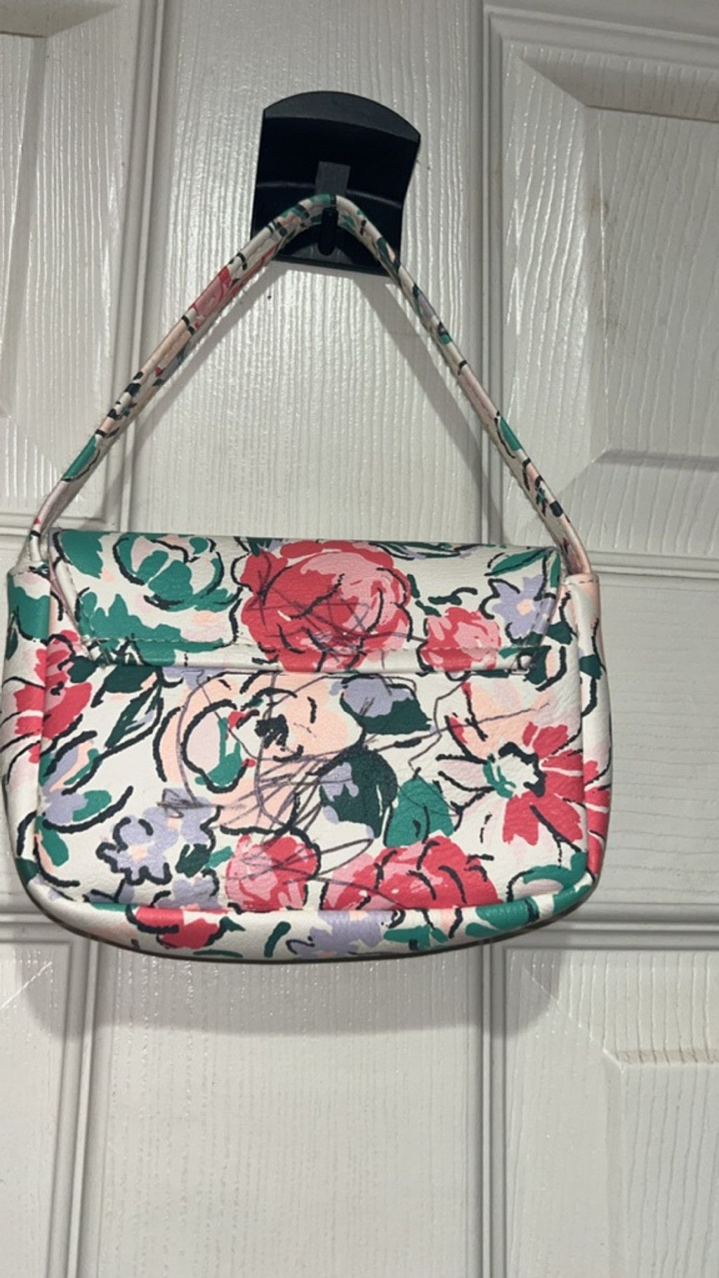 The Unbranded Brand kids Unbranded Floral Shoulder Bag One Size White Pink Size ONE SIZE - 2 Thumbnail