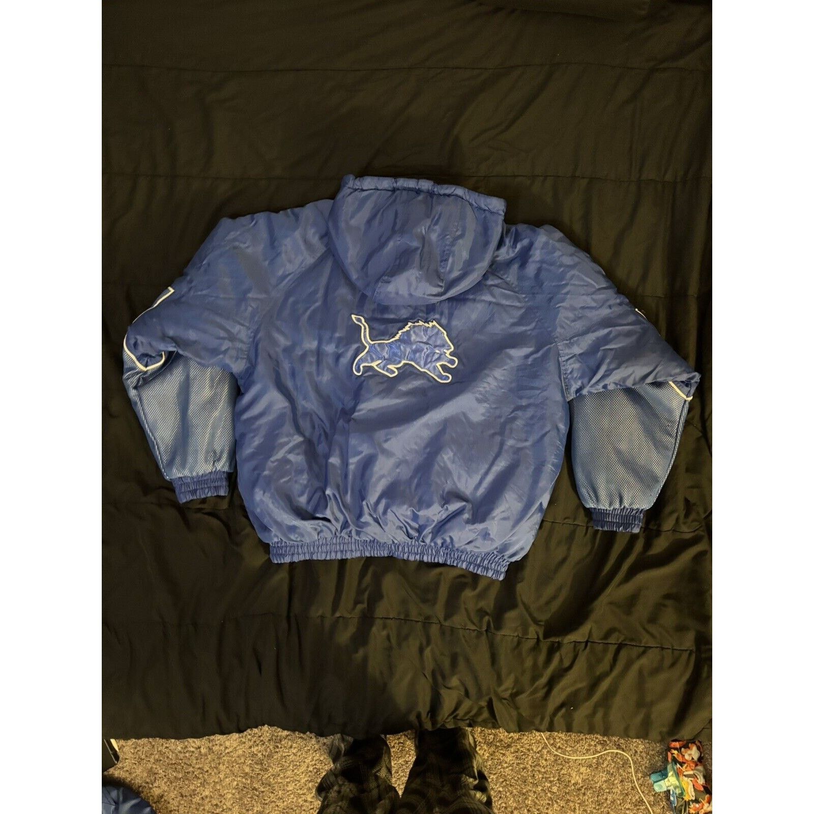 NFL Vintage 90s Detroit Lions Pro Player REVERSIBLE Jacket Size US XL / EU 56 / 4 - 9 Thumbnail