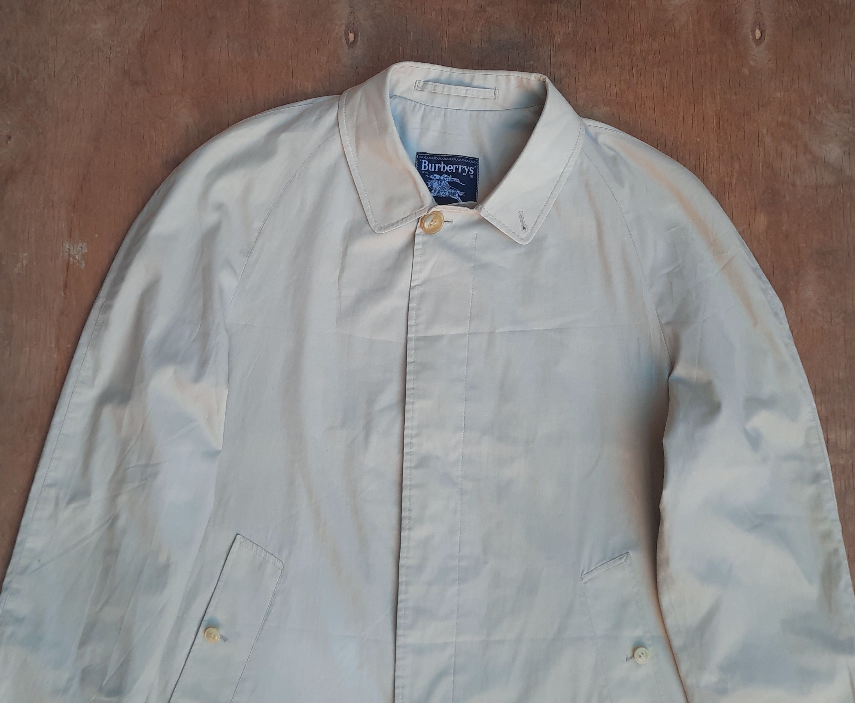 Burberry Vintage 90s Burberry Lightweight Trench Jacket Size M Size US M / EU 48-50 / 2 - 6 Thumbnail