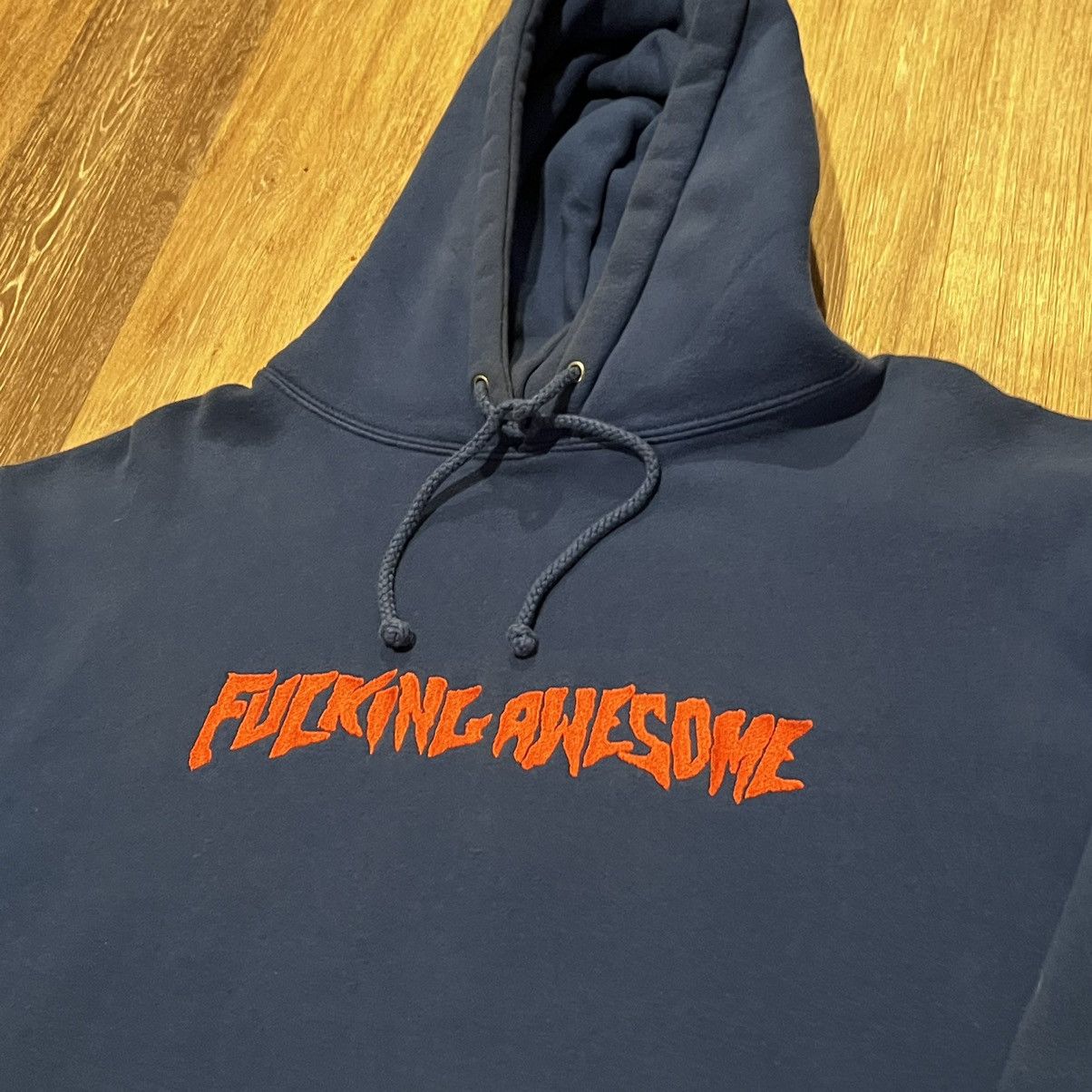 Fucking Awesome Fucking Awesome Og Logo hoodie Orange on blue Size US L / EU 52-54 / 3 - 17 Thumbnail