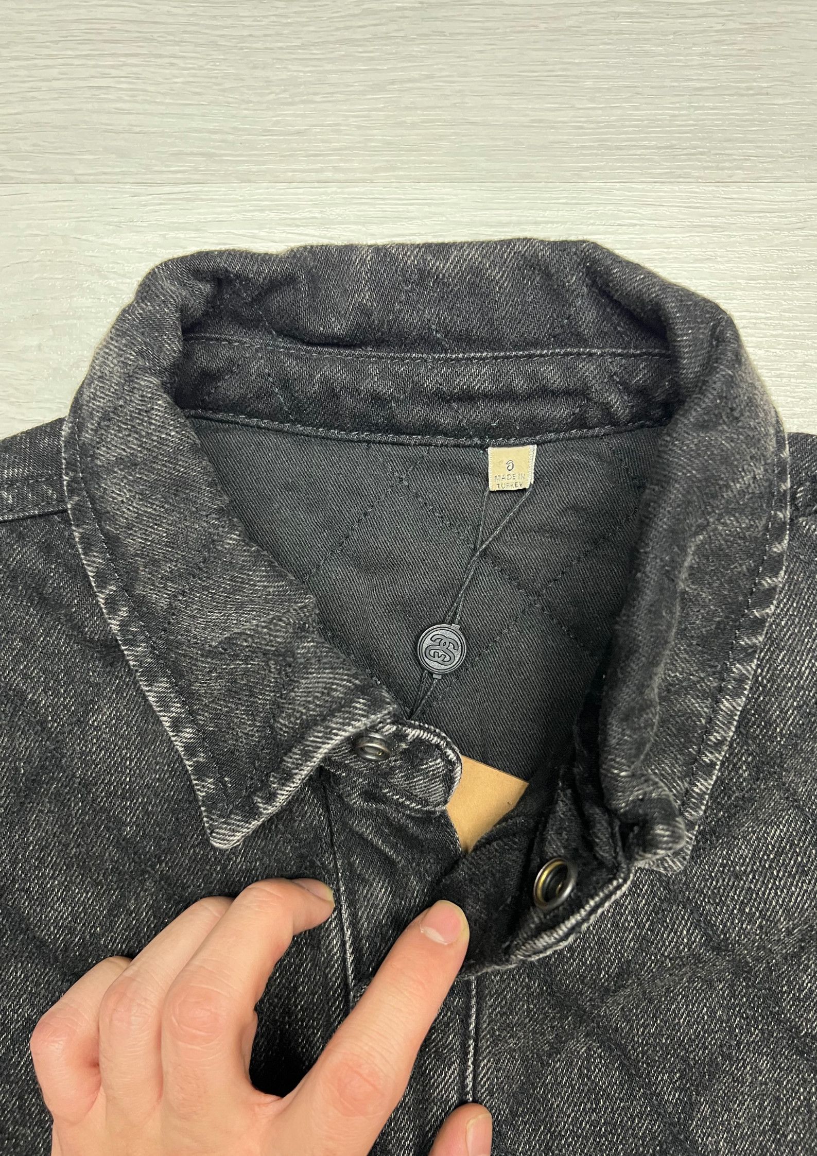 Stussy Stüssy Workgear Quilted Denim Shirt Jacket Size US S / EU 44-46 / 1 - 4 Thumbnail