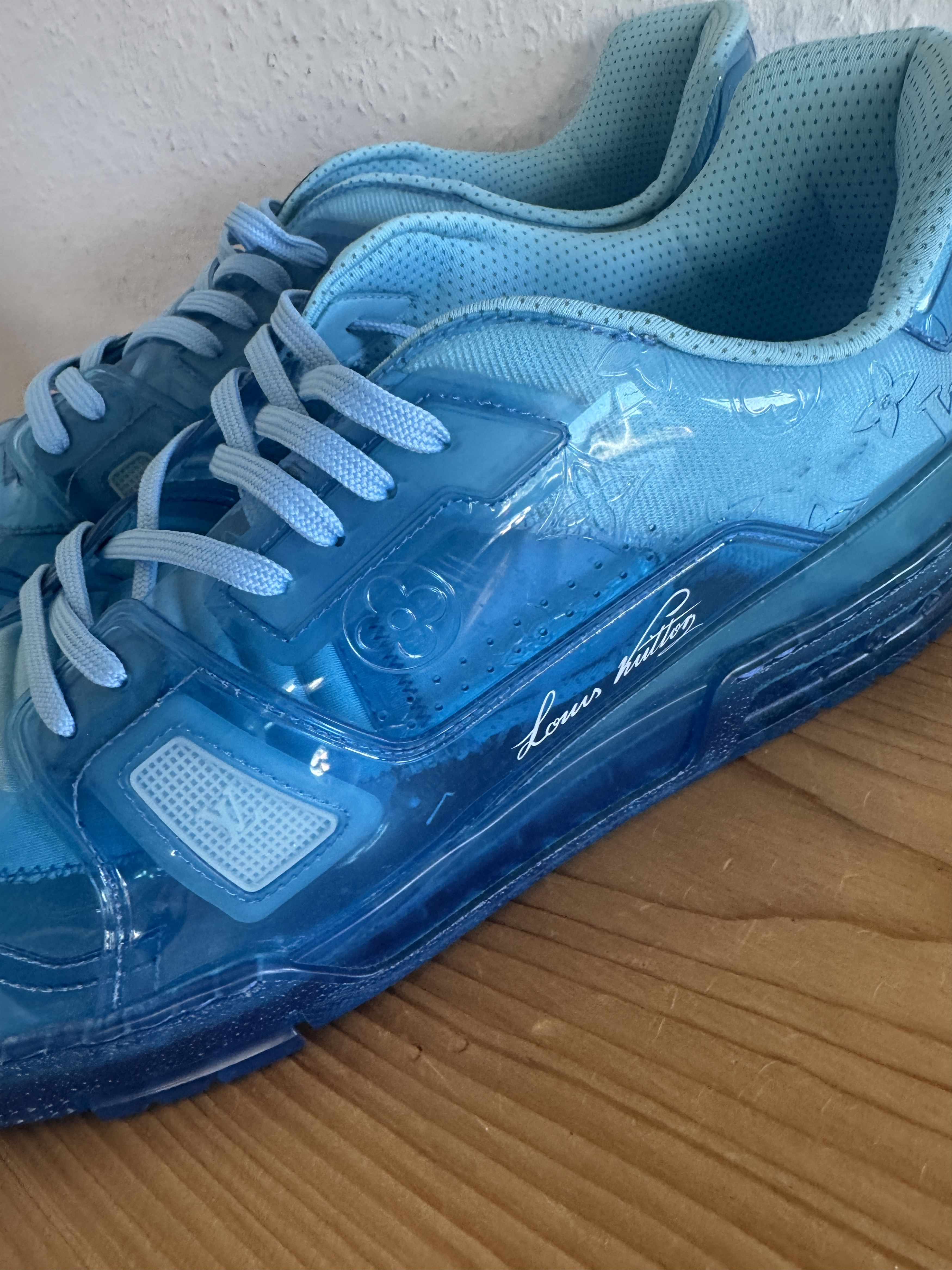 Louis Vuitton Transparent blue LV Trainer Size US 13 / EU 46 - 5 Thumbnail