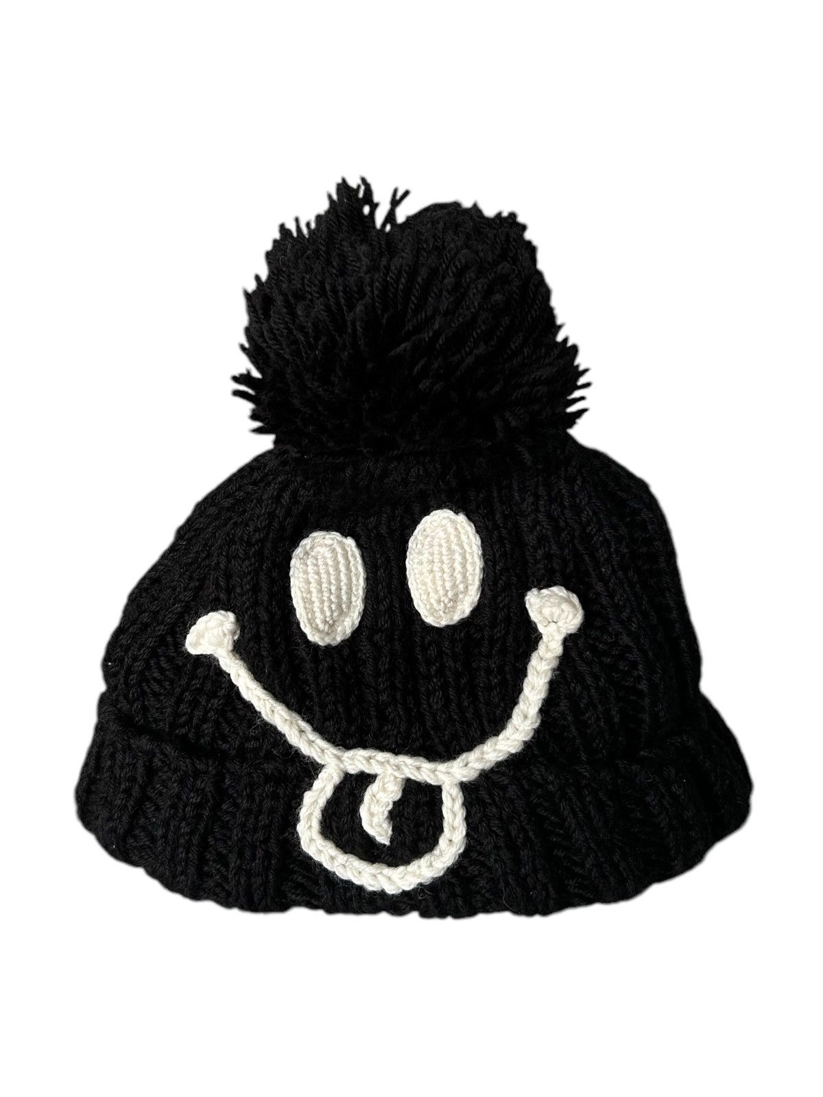 Japanese Brand × Kapital × Vintage SMILE Japanese Brand Candy Stripper Knitt Big Beanie Hats 🎌☠️ Size ONE SIZE - 1 Thumbnail