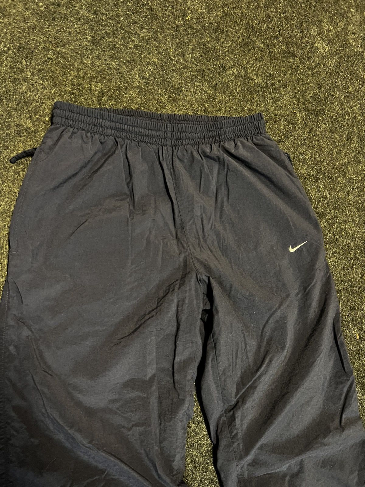 Nike × Vintage Nike vintage drill small swoosh track pants y2k drip Size US 34 / EU 50 - 3 Thumbnail
