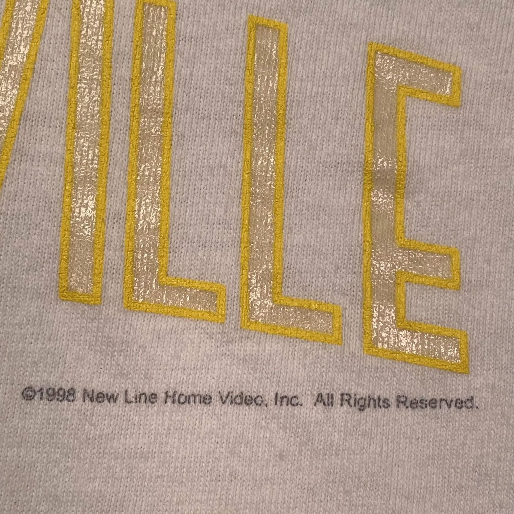 Gildan Vintage Pleasantville Shirt Mens Large White New Line Movie promo tee 90s Size US L / EU 52-54 / 3 - 3 Thumbnail