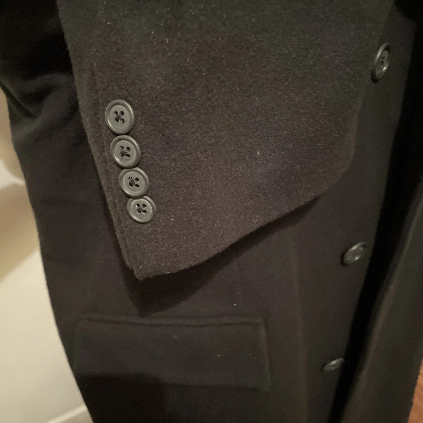Brooks Brothers VTG Brooks Brothers Black Wool Cashmere Overcoat Mens 42R Size US L / EU 52-54 / 3 - 5 Thumbnail
