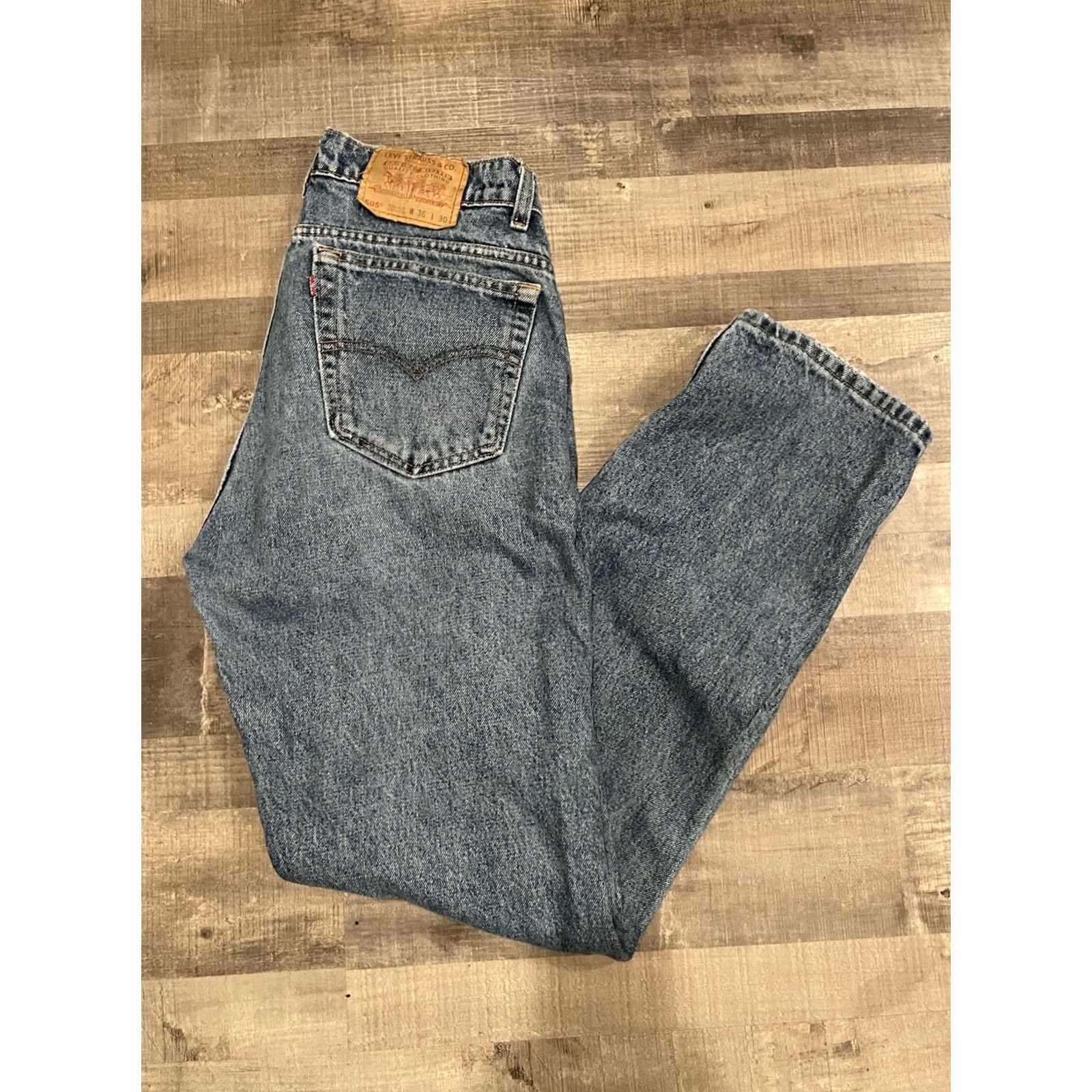Levi's VTG Levi’s 505 Regular Jeans Straight Leg 34x29 90s Light Wash Denim USA Men Regular Blue Size US 34 / EU 50 - 2 Thumbnail