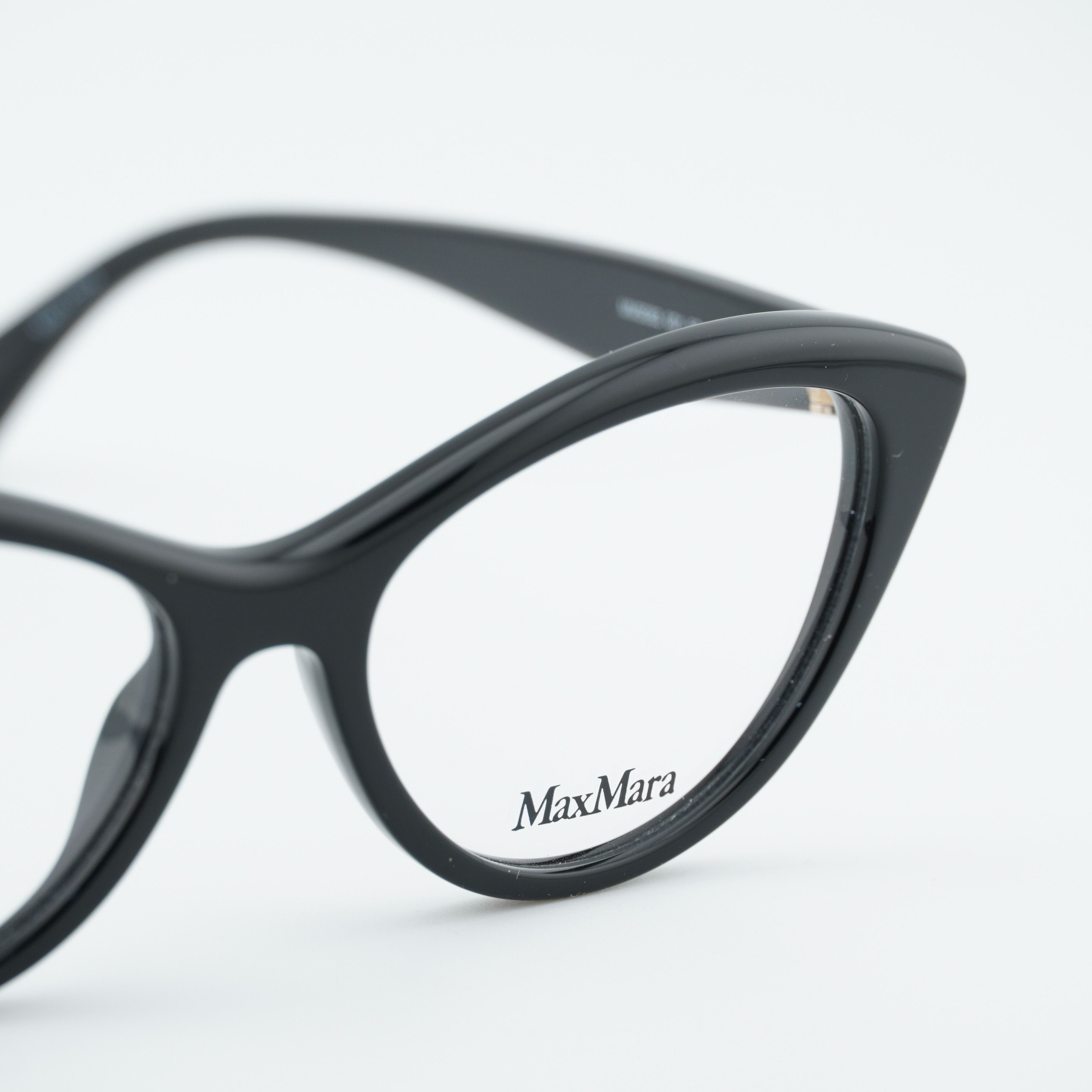 Max Mara Max Mara MM5083 001 Eyeglasses Black 53mm Cat Eye Frame Size ONE SIZE - 7 Thumbnail