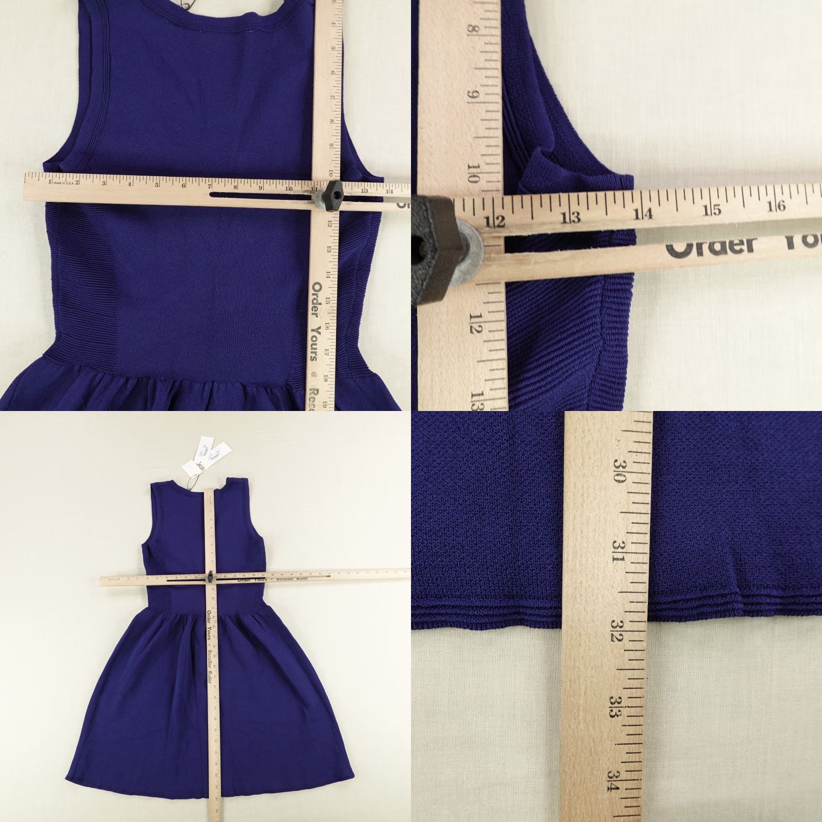 Sandro Sandro Dress Womens 2 US 6 Blue Ravage Full Zip Front Sleeveless Tank Top NEW Size XS / US 0-2 / IT 36-38 - 8 Thumbnail