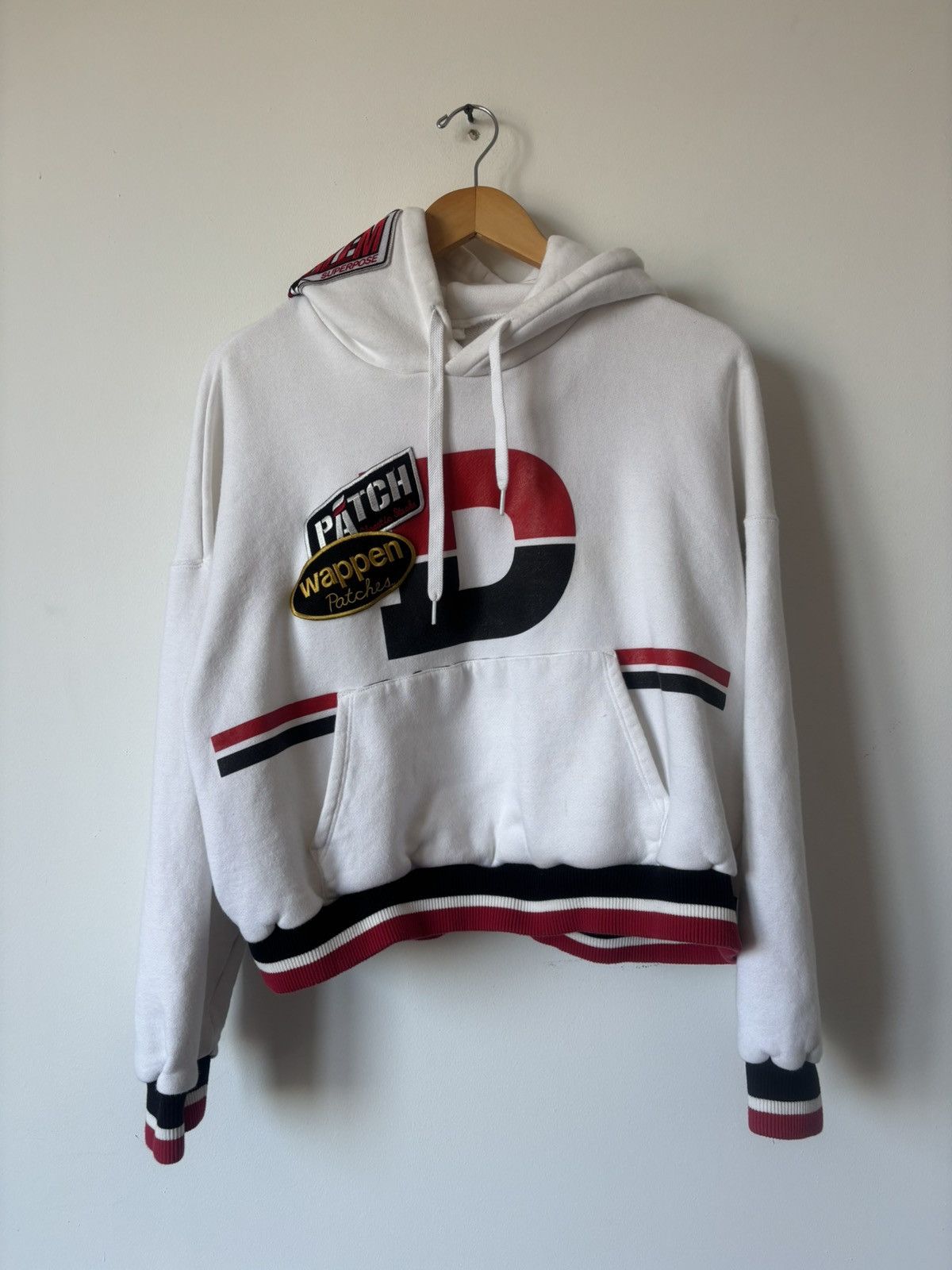 Doublet doublet Chaos Patches Hoodie White Size Small FW18 Size US S / EU 44-46 / 1 - 1 Thumbnail