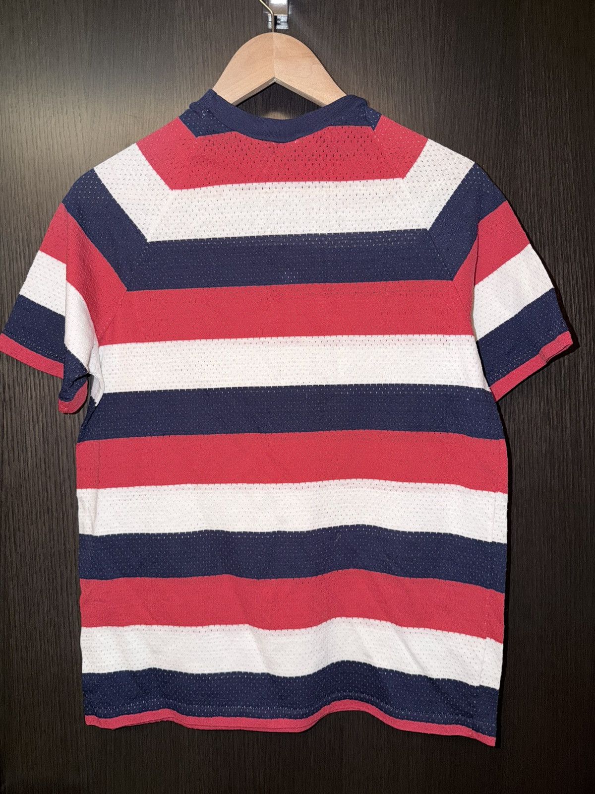 Hang Ten Vintage 70’s Hang Ten Striped Mesh Shirt Size US M / EU 48-50 / 2 - 2 Thumbnail