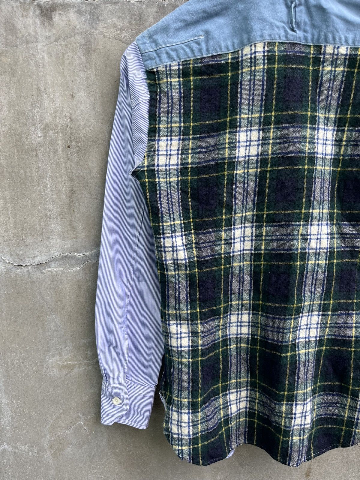 Junya Watanabe AW14 Plaid Wool Patched Button Up Size US XS / EU 42 / 0 - 6 Thumbnail