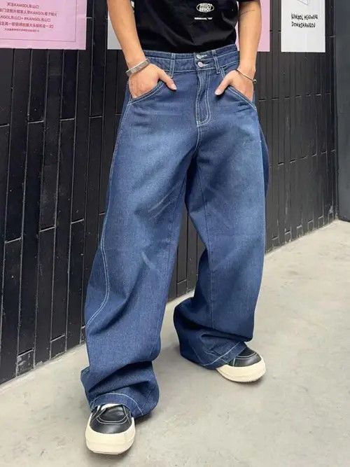 Other Washed Baggy Jeans Size US 34 / EU 50 - 1 Thumbnail