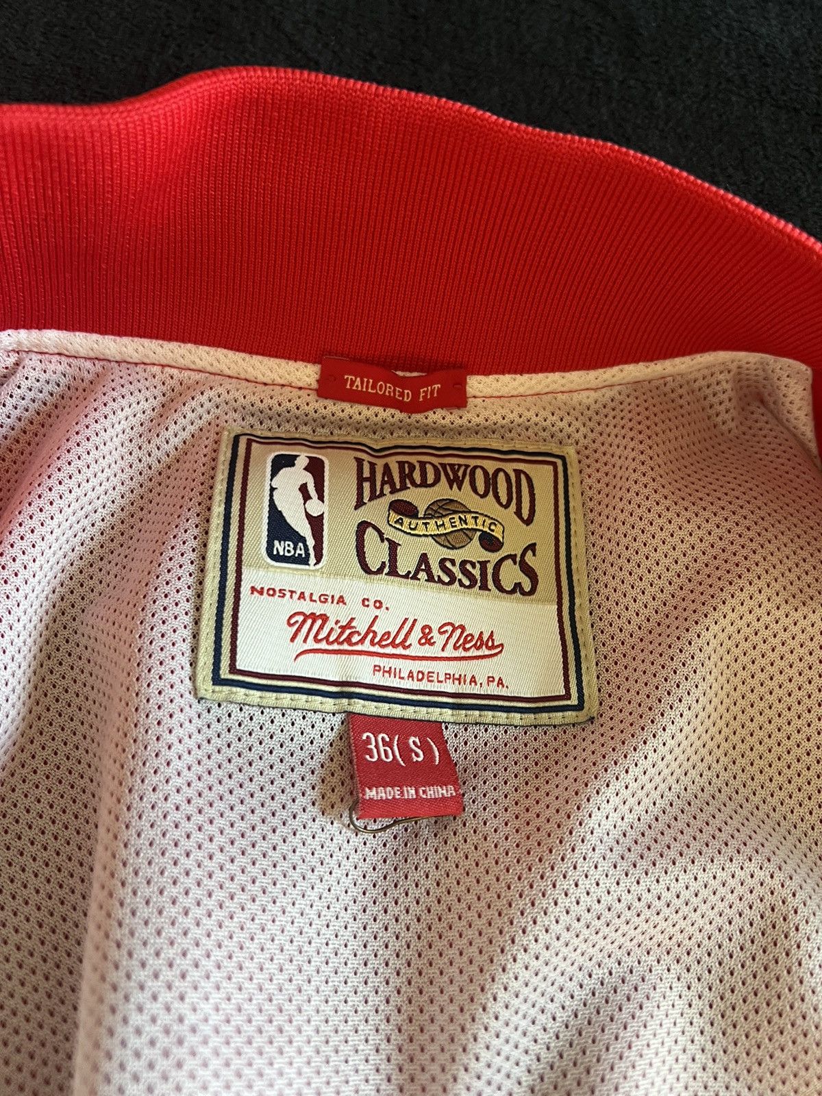 Mitchell & Ness chicago bulls authentic warm up jacket Size US S / EU 44-46 / 1 - 2 Thumbnail