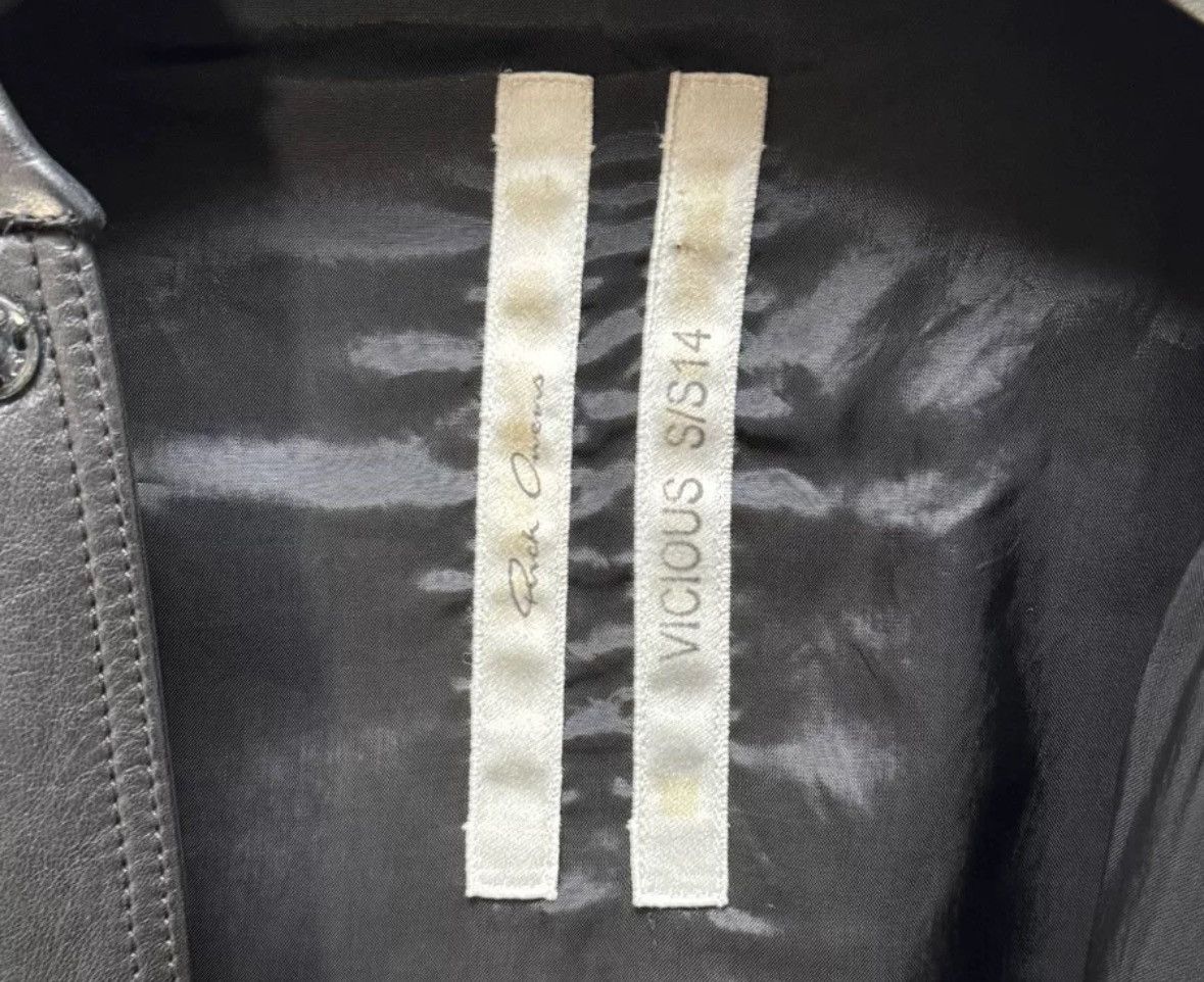 Rick Owens Rick Owens 14SS diagonal leather jacket and leather jacket Size US S / EU 44-46 / 1 - 5 Thumbnail