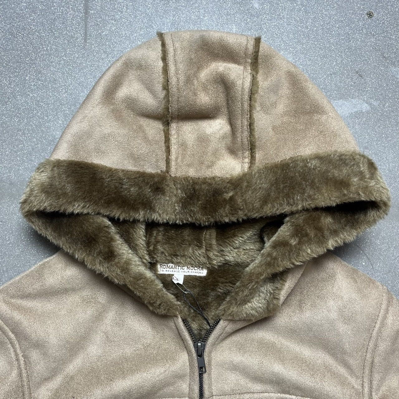 If Six Was Nine × Japanese Brand × Le Grande Bleu (L.G.B.) Romantic Mocha Faux Fur Hooded Jacket Size L / US 10 / IT 46 - 3 Thumbnail