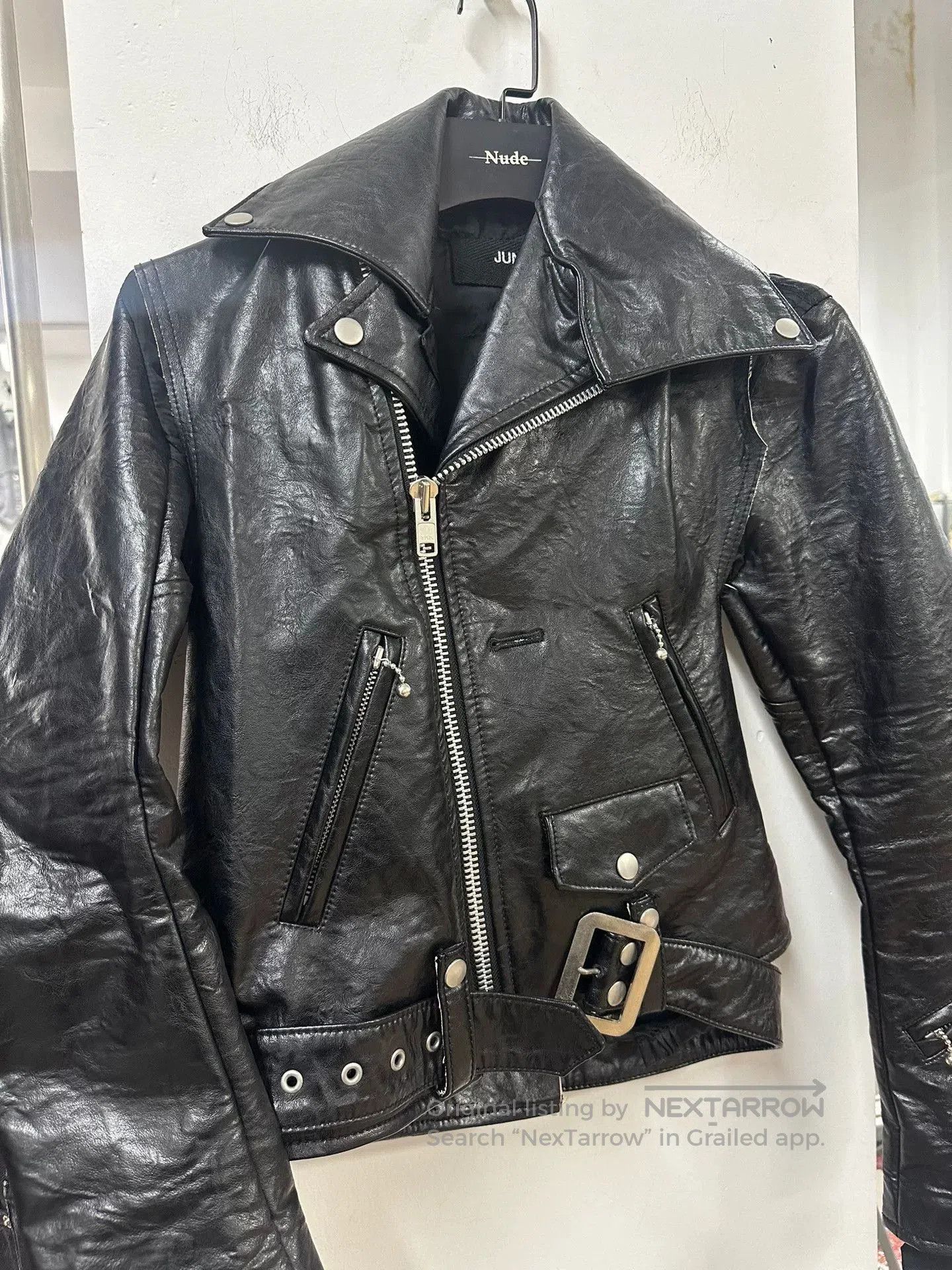 Junya Watanabe Junya Watanabe Deconstructed Black Leather Jacket. Size XS / US 0-2 / IT 36-38 - 3 Thumbnail