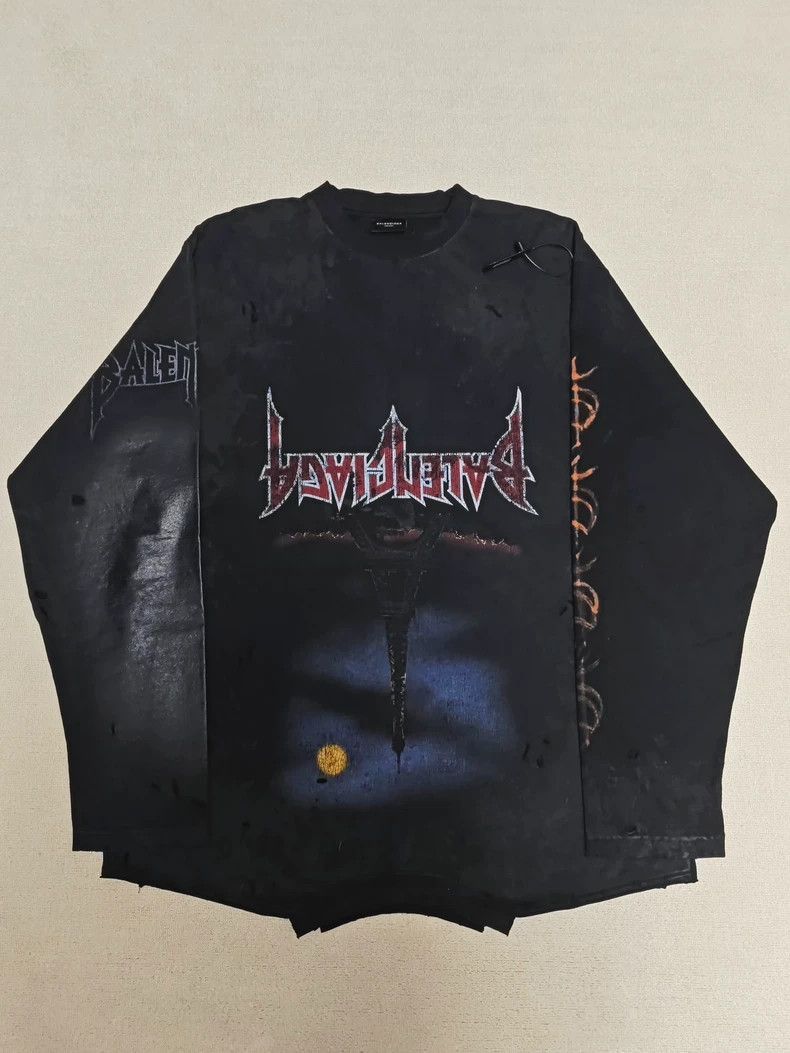 Balenciaga Balenciaga 24ss Reverse Brushing Wax Mud Staining Iron Towe Size US L / EU 52-54 / 3 - 1 Thumbnail