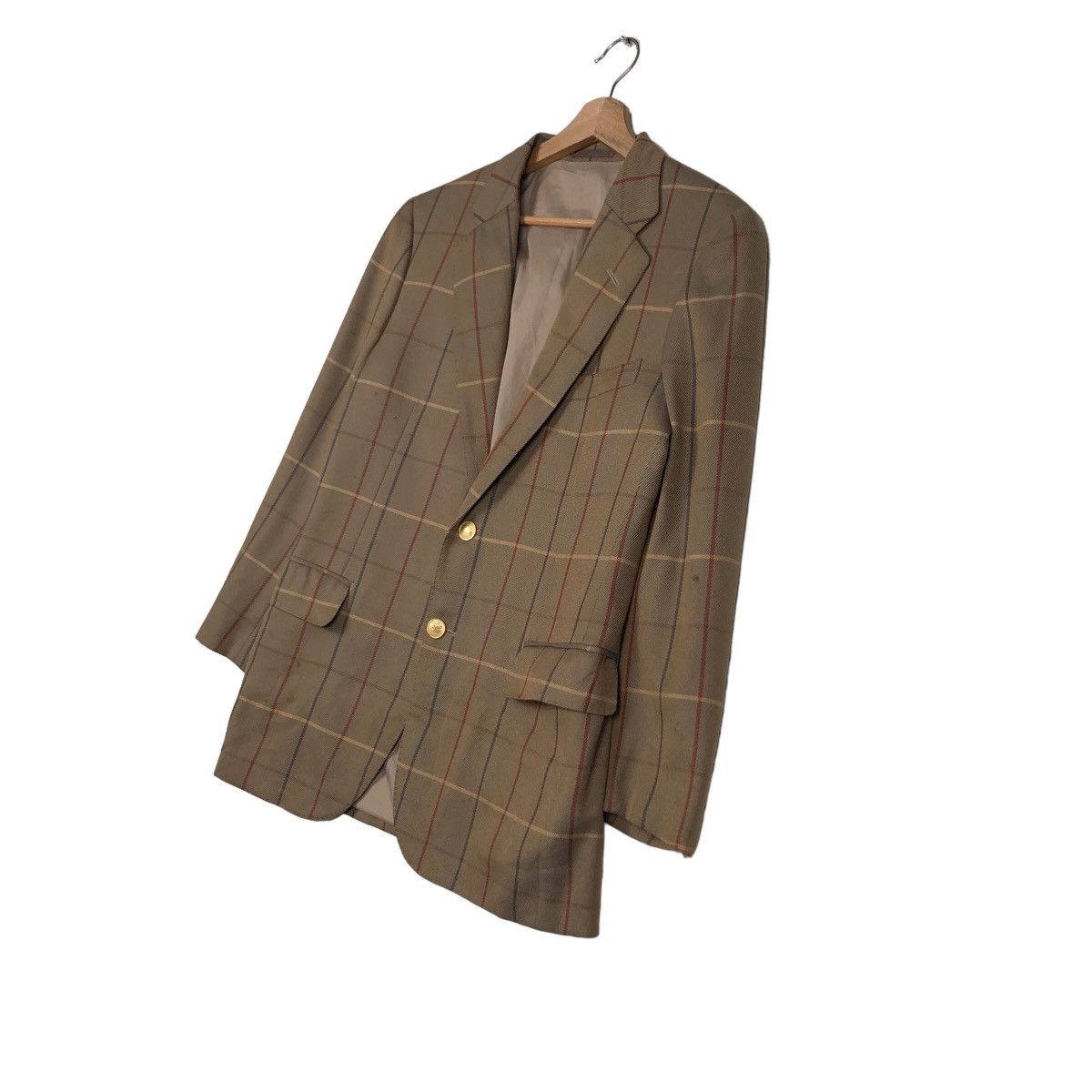 Burberry Vintage Burberrys Double Breasts Jackets Coat Tartan Design Size US M / EU 48-50 / 2 - 2 Thumbnail