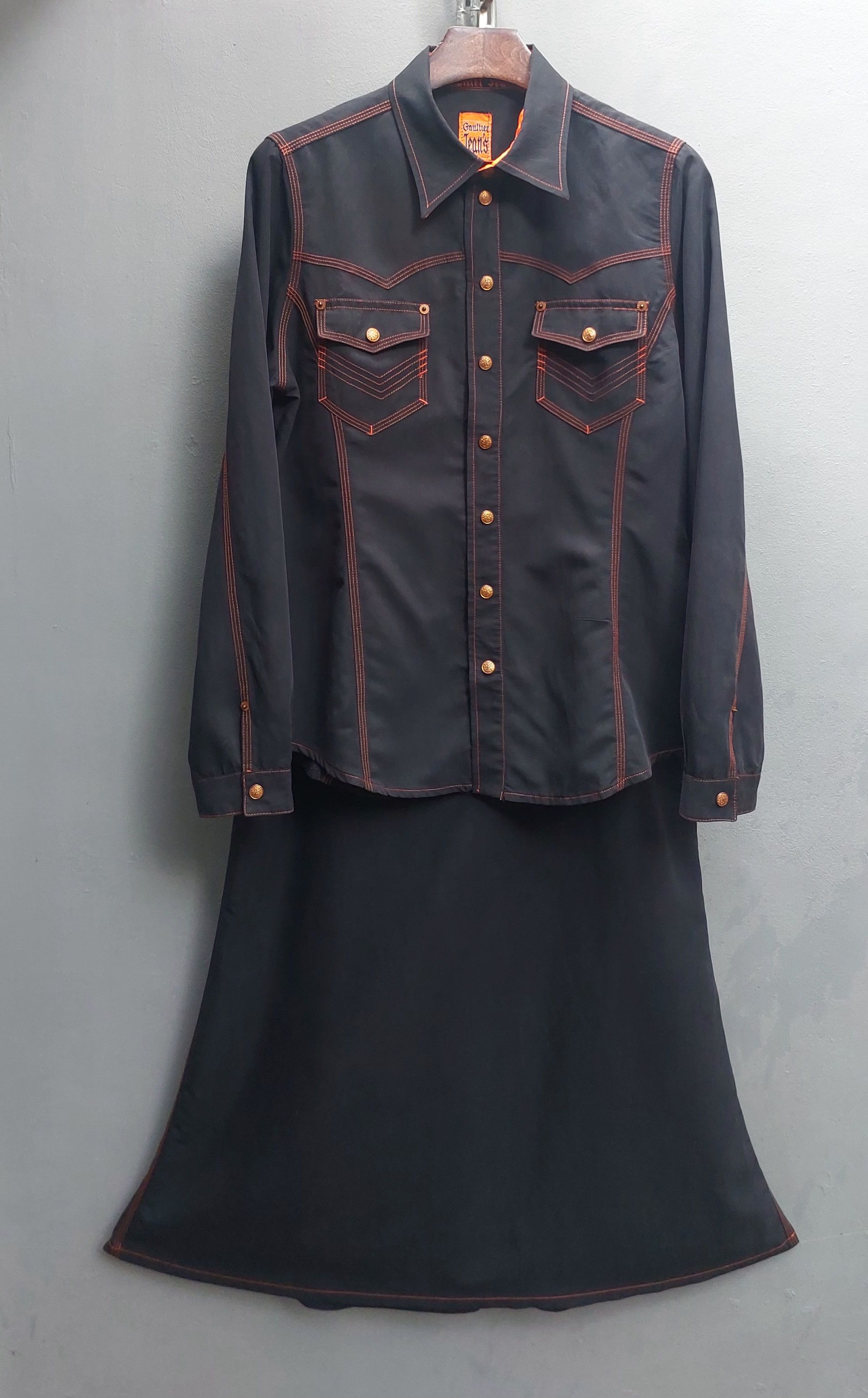 Jean Paul Gaultier Jean Paul Gaultier Western-Inspired Shirt and Skirt Size M / US 6-8 / IT 42-44 - 3 Thumbnail